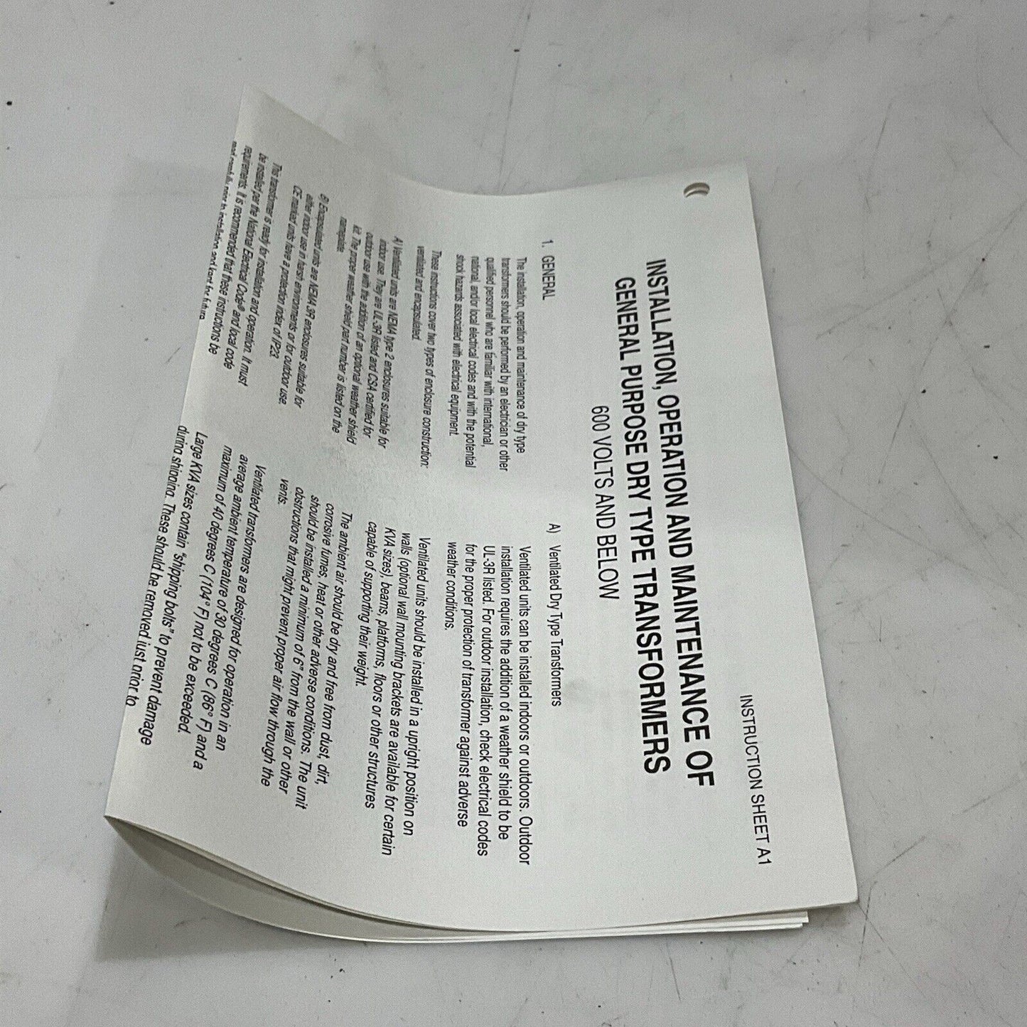 ACME TRANSFORMER TW-69933 GENERAL PURPOSE TRANSFORMER 60HZ 3 PH U3S