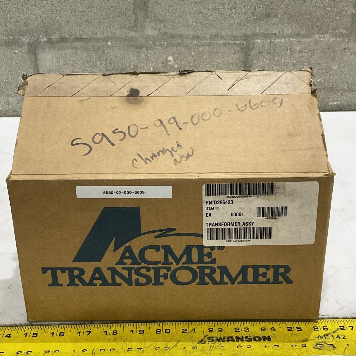ACME TRANSFORMER TW-69933 GENERAL PURPOSE TRANSFORMER 60HZ 3 PH U3S