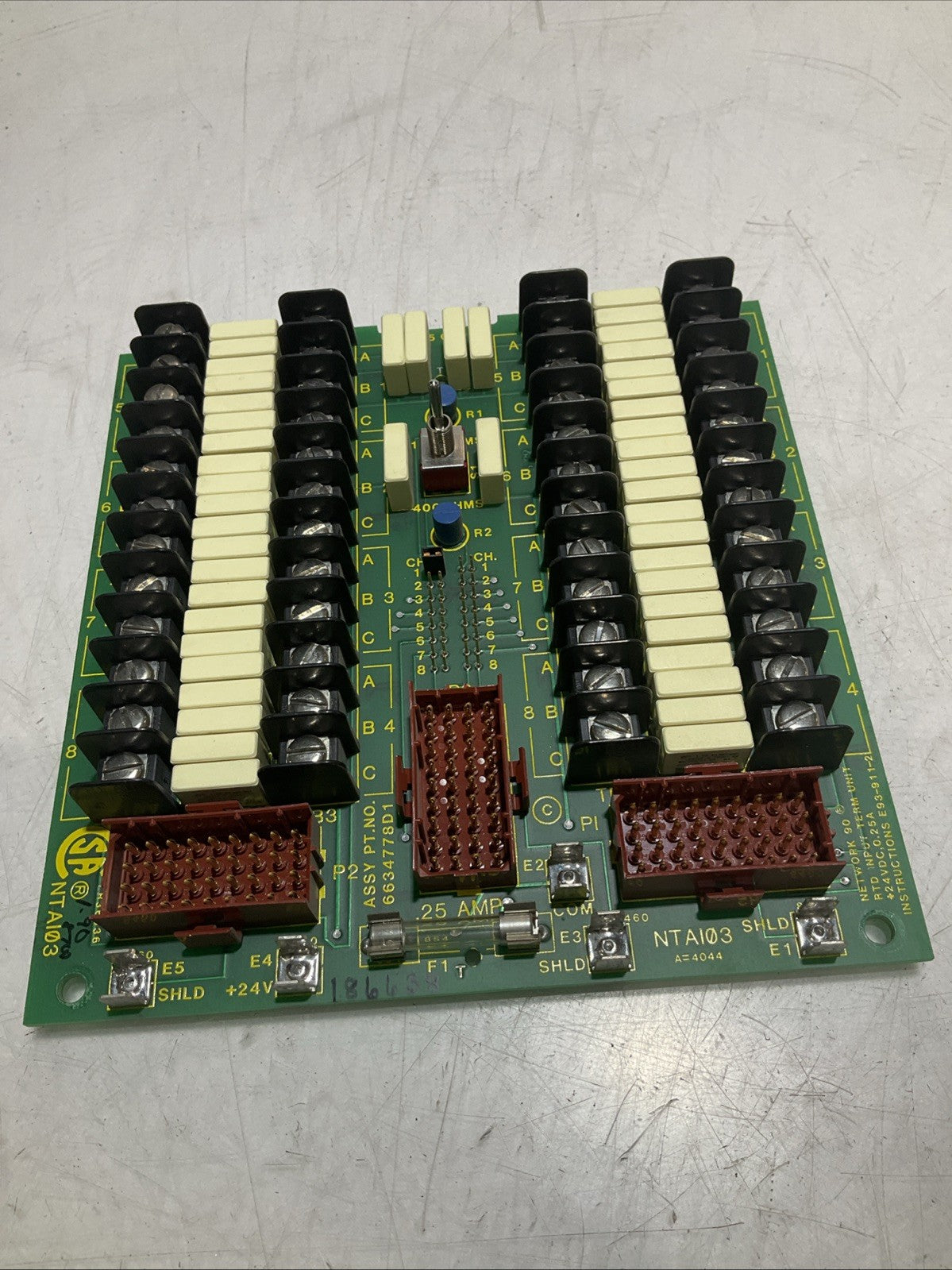 BAILEY NTA103 PC BOARD MODULE NETWORK RTD INPUT TERMINAL Z2M