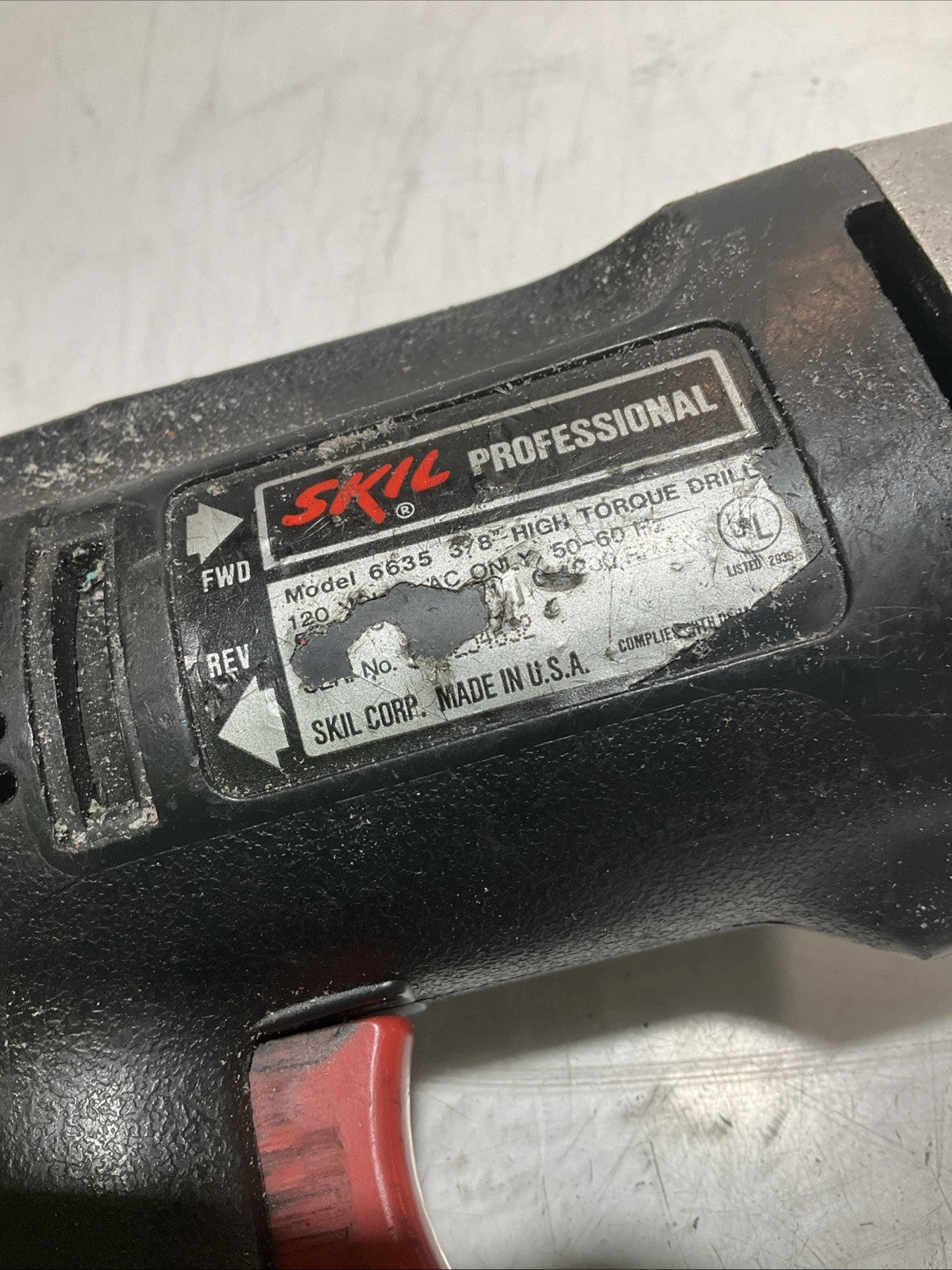 SKIL PROFESSIONAL 6635 3/8 HIGH TORQUE DRILL Z2M
