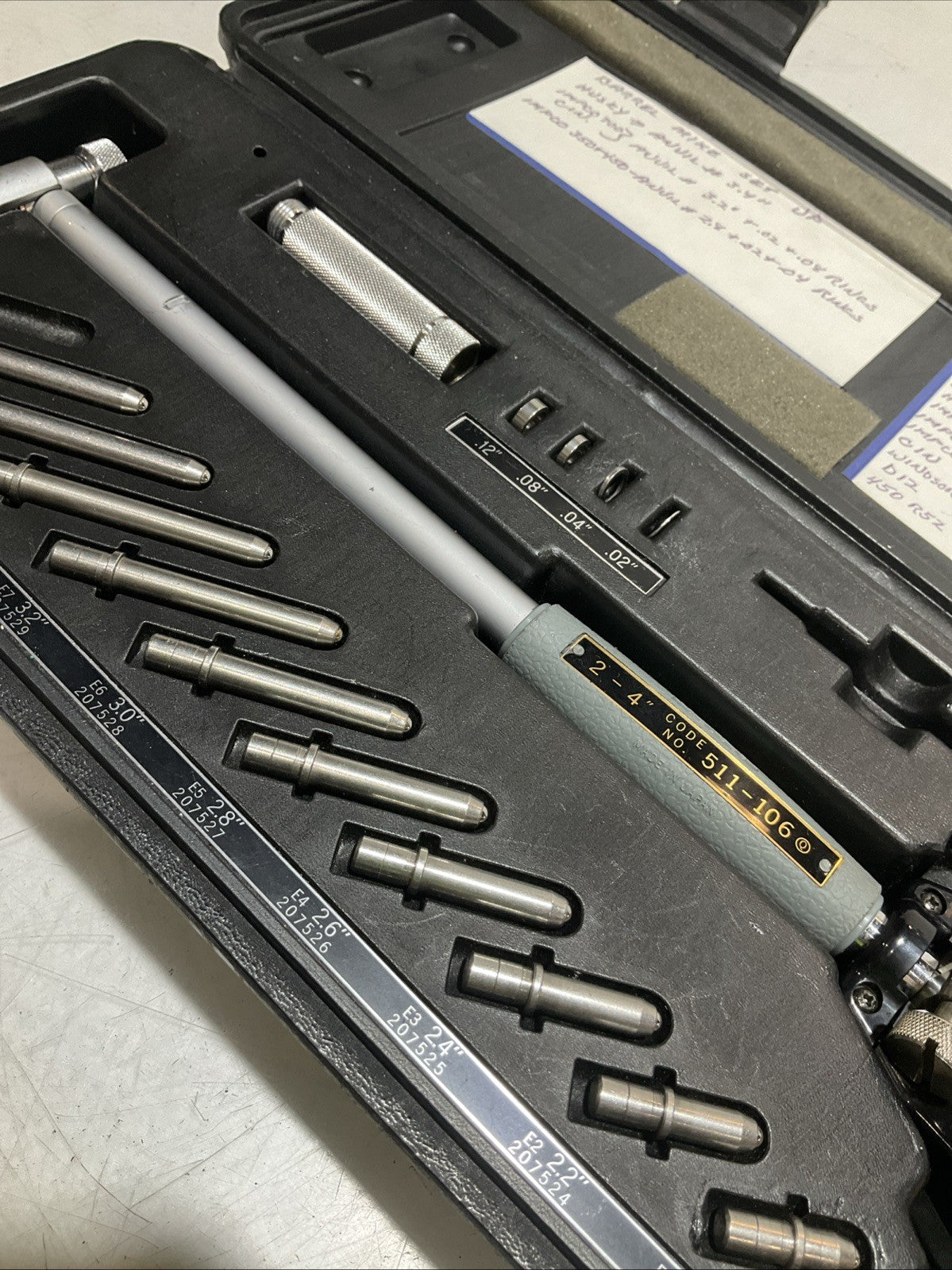 MITUTOYO 511-106 SERIES BORE GAGE MICROMETER Z2M