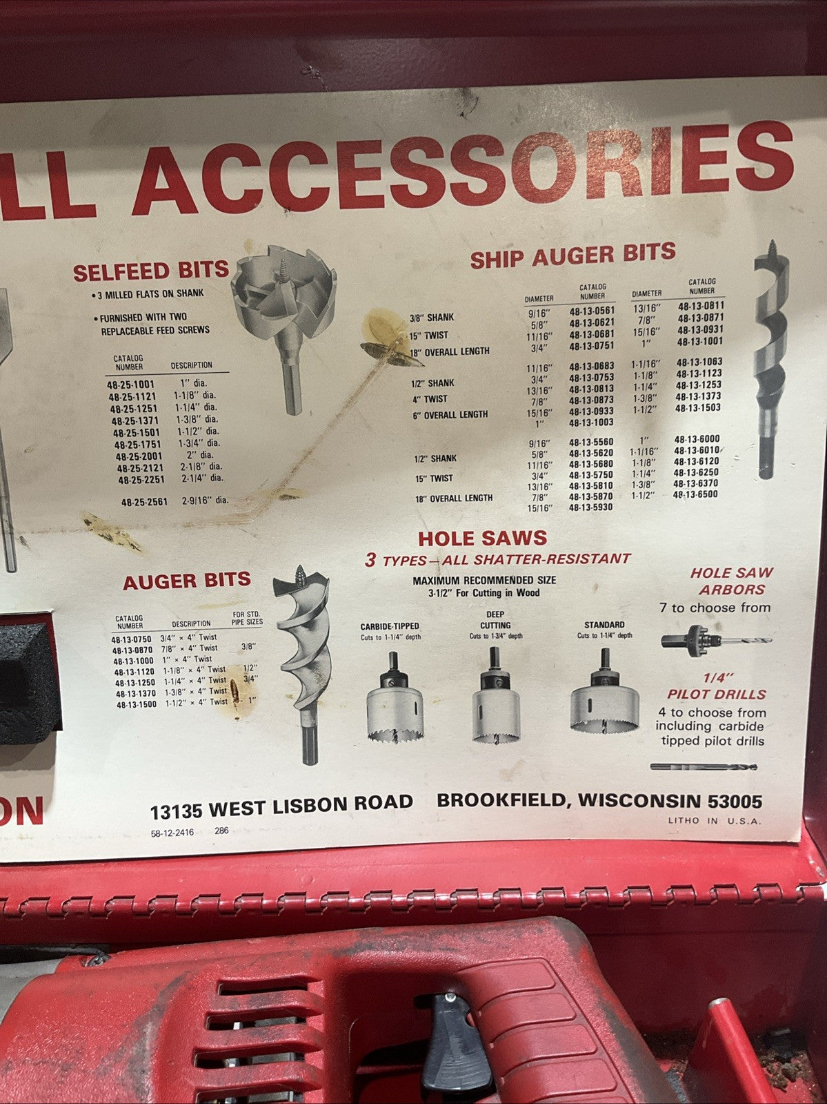 MILWAUKEE 5398 HEAVY DUTY HANDLE HAMMER DRILL KIT 120V 6.2AMPS IN CASE Z2M