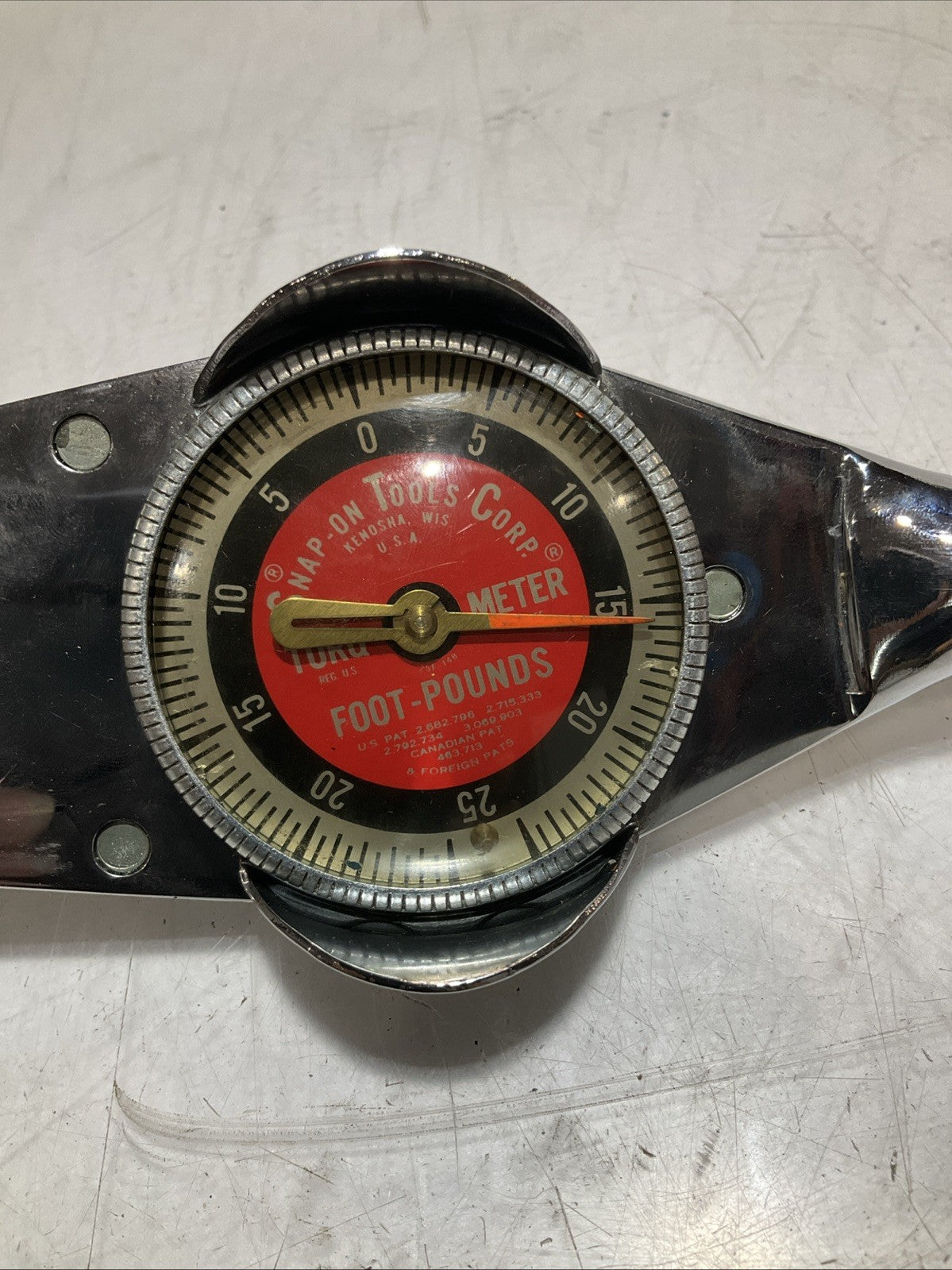 TORQOMETER 25-FA 1263 SNAP ON DIAL WRENCH WITH CASE Z2M
