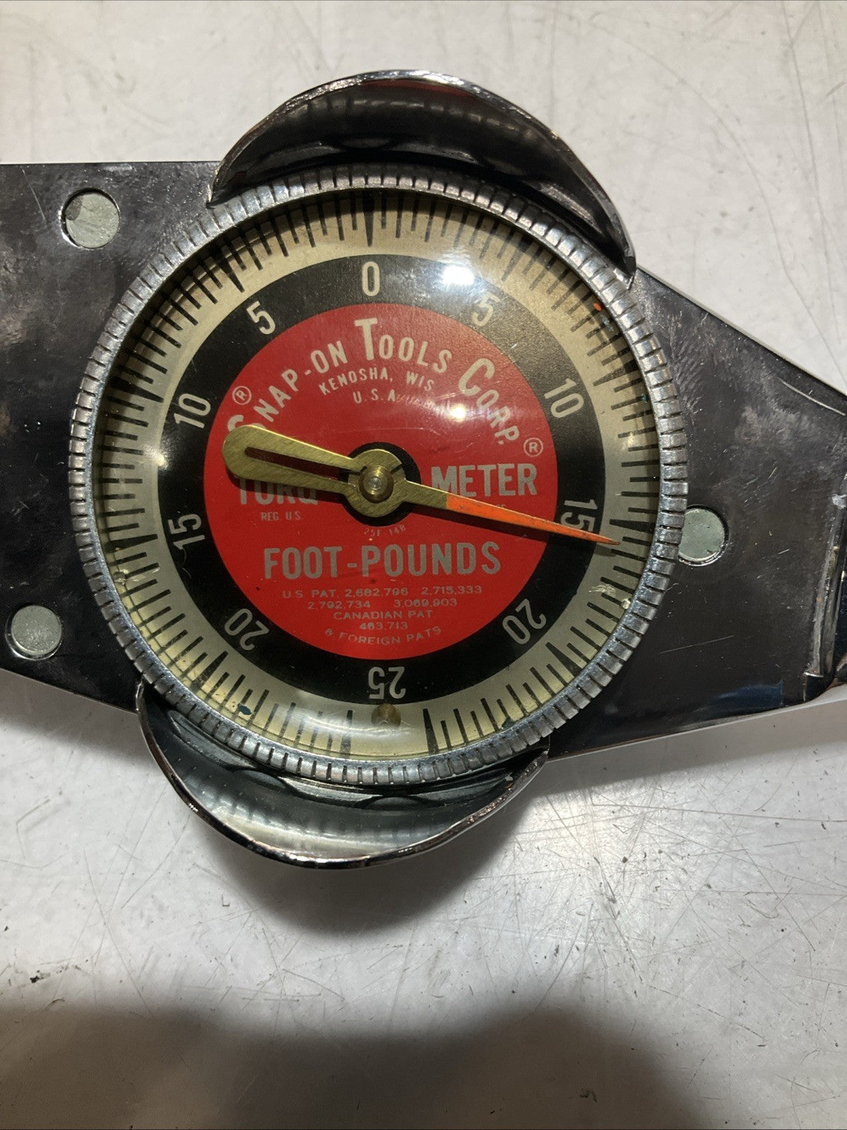 TORQOMETER 25-FA 1263 SNAP ON DIAL WRENCH WITH CASE Z2M