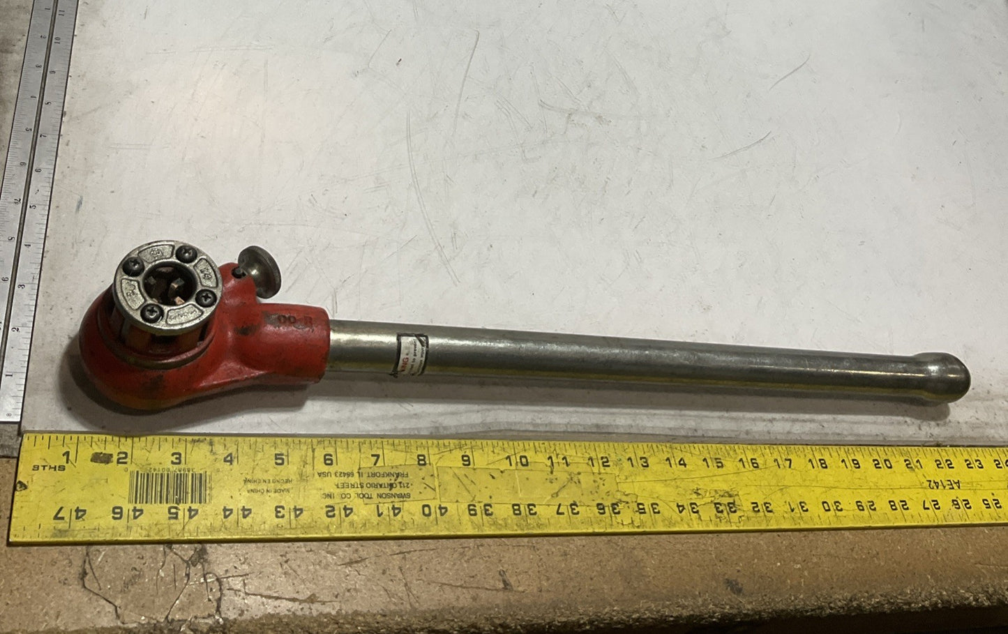 RIDGID 00-R-00RB PIPE THREADER RATCHET WITH HANDLE Z2M