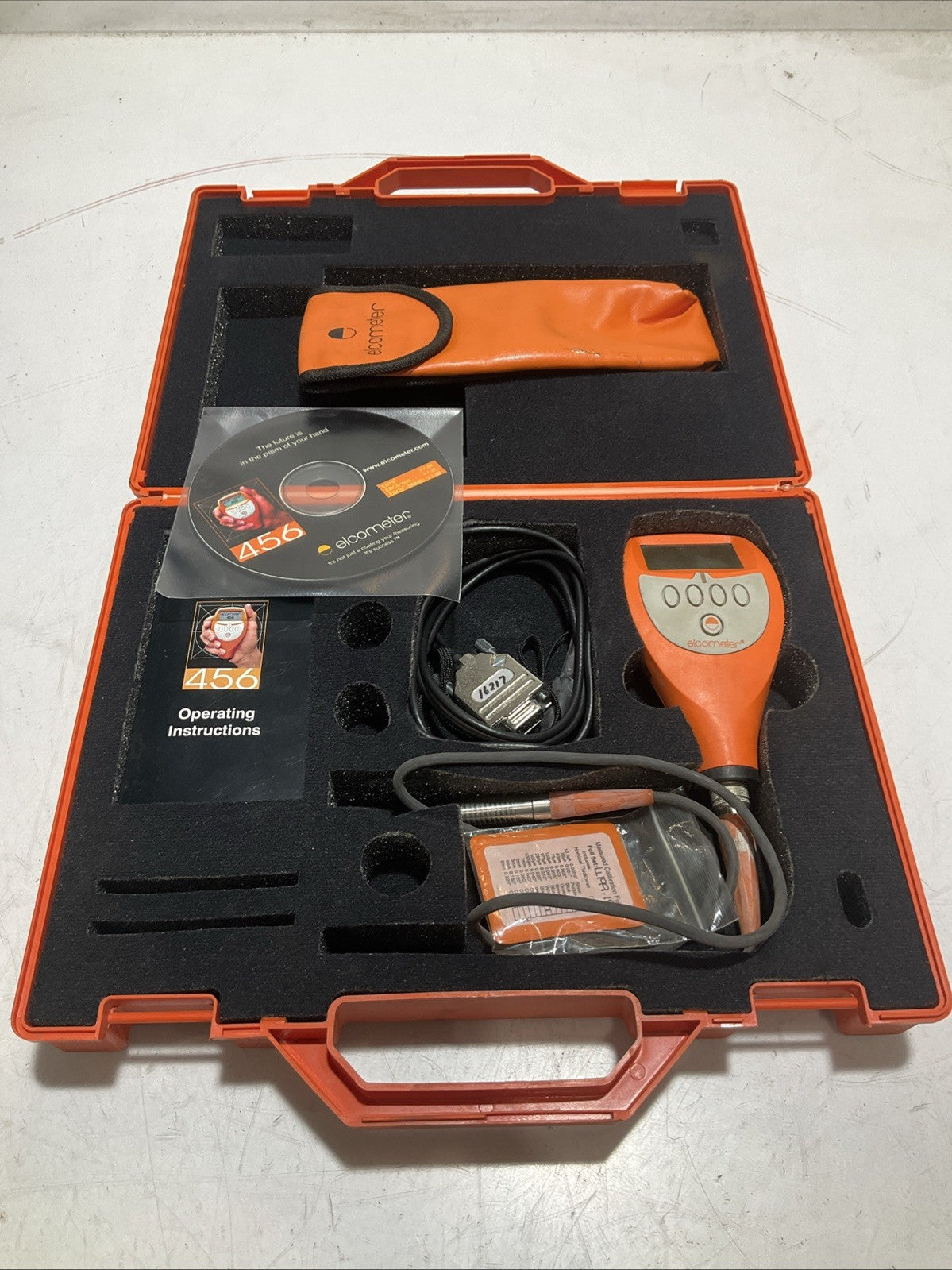 ELCOMETER 456 00085456 ULTRASONIC MATERIAL COATING THICKNESS GAUGES KIT Z2M