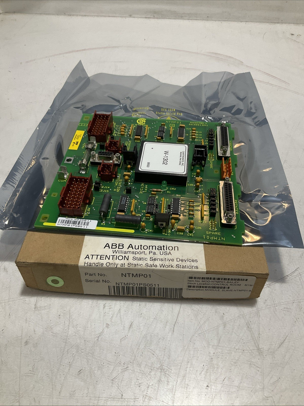 BAILEY NTMP01 6638919A1 MULTI-FUNCTION PROCESSOR TERMINATION UNIT Z2M