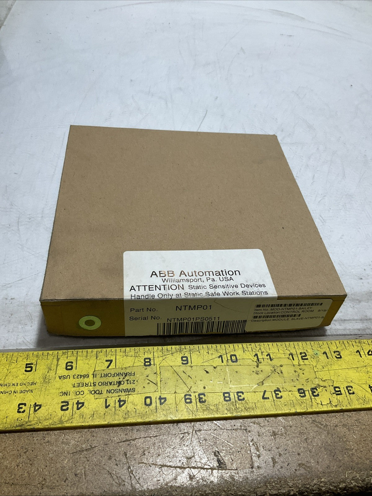 BAILEY NTMP01 6638919A1 MULTI-FUNCTION PROCESSOR TERMINATION UNIT Z2M