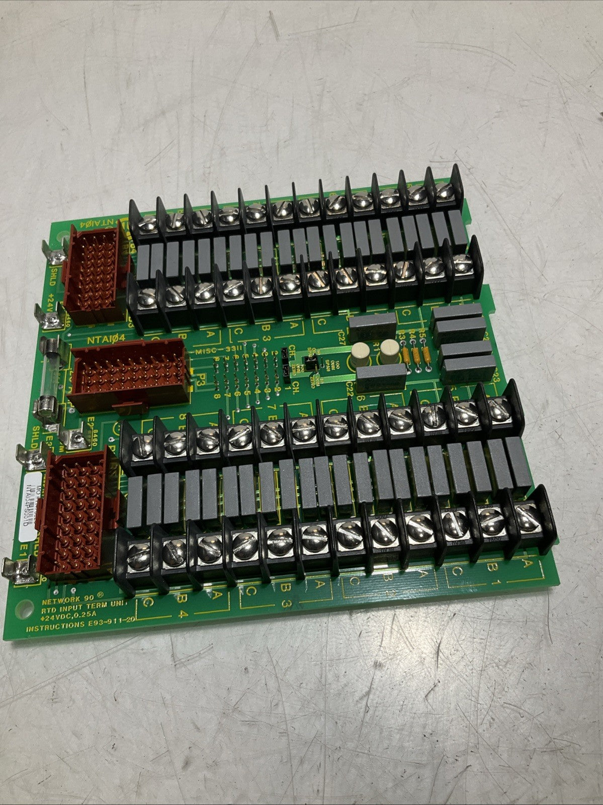 BAILEY NTA104 6635700A1 NETWORK 90 RTD INPUT TERMINATION ASSEMBLY 24VDC Z2M