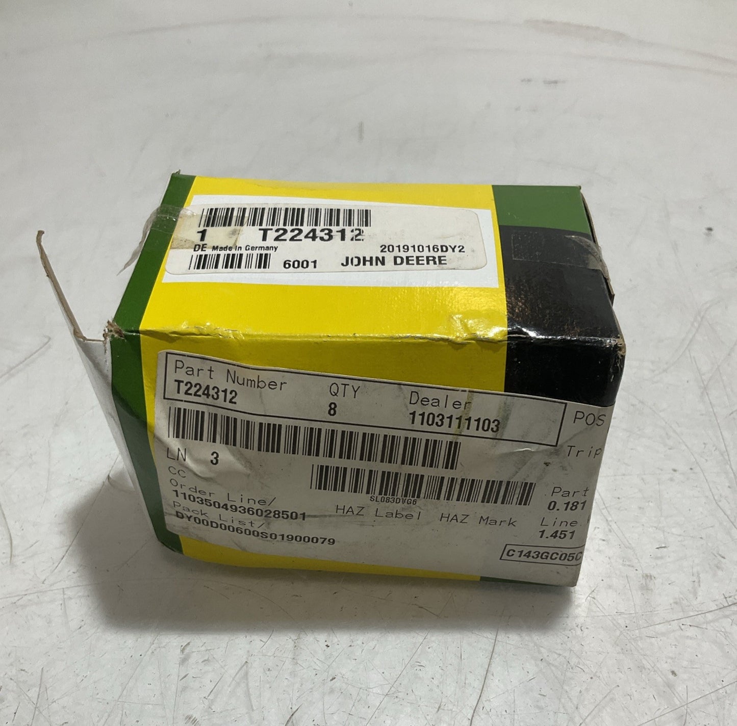 JOHN DEERE T224312 PLAIN BUSHINGS Z2M