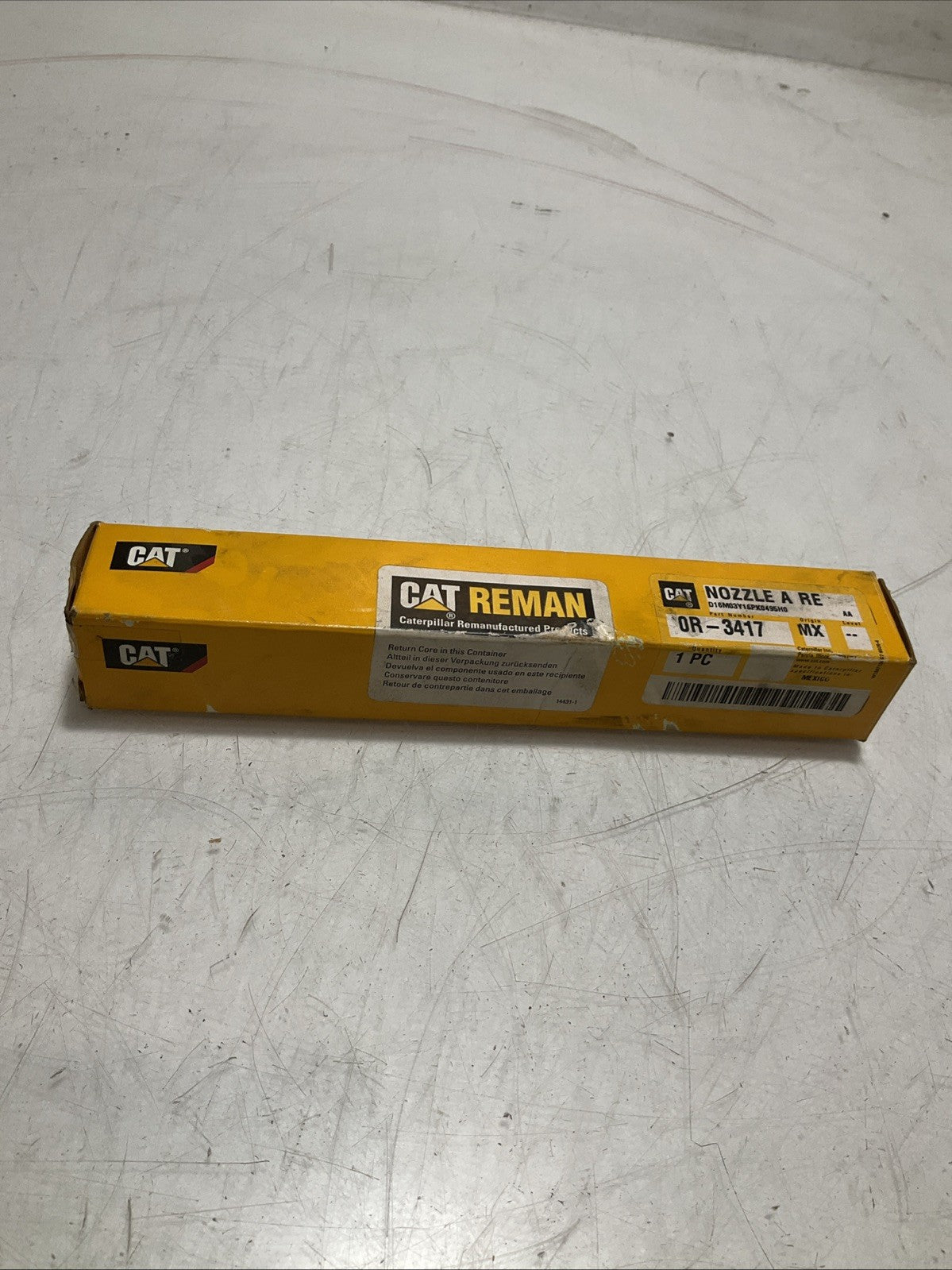 CAT - CATERPILLAR REMAN 0R-3417 ENGINE FUEL INJECTOR NOZZLE OEM Z2M