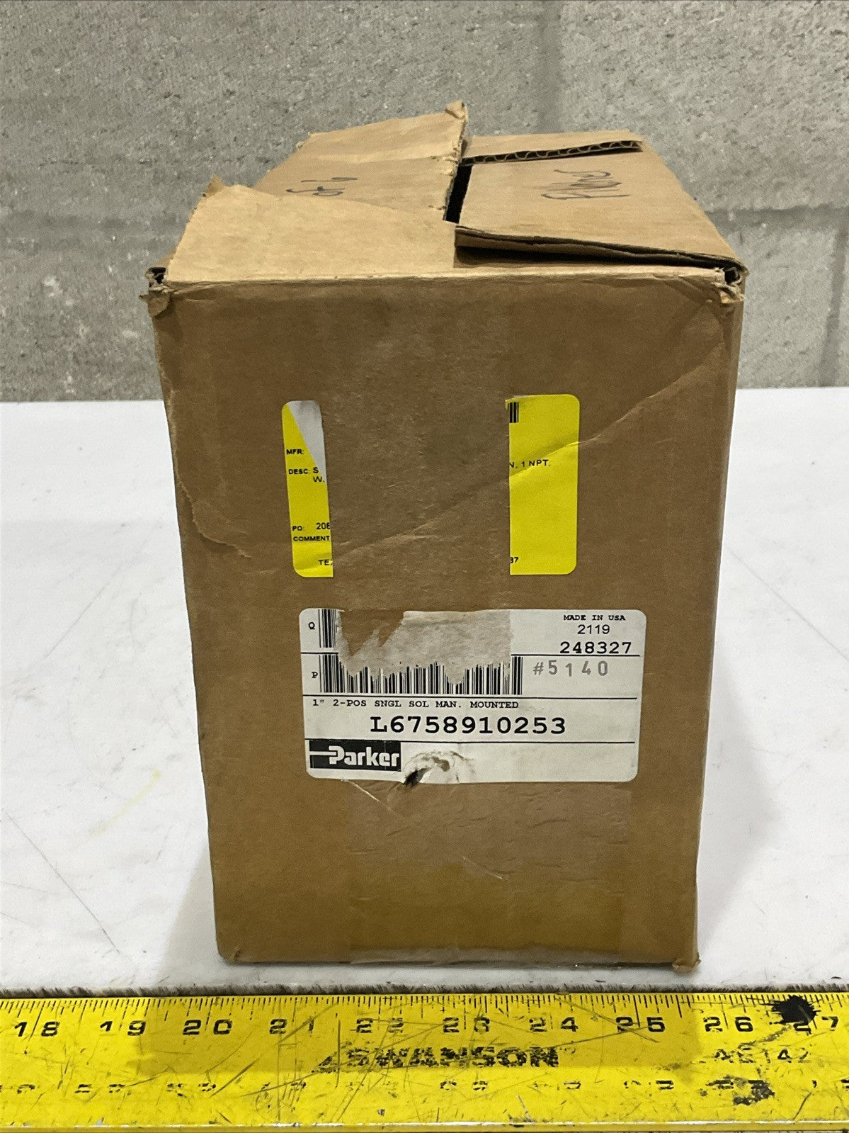 PARKER L6758910253 K175903553 SOLENOID VALVE 140 PSIG 120/110VAC 60/50HZ 12W Z2M