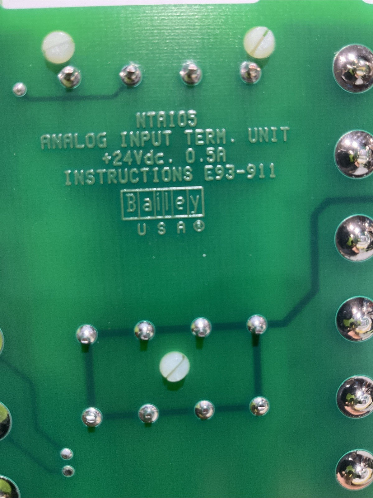 ABB BAILEY INFO90 NTAI05 ANALOG INPUT TERMINAL UNIT CARD FACTORY Z2M