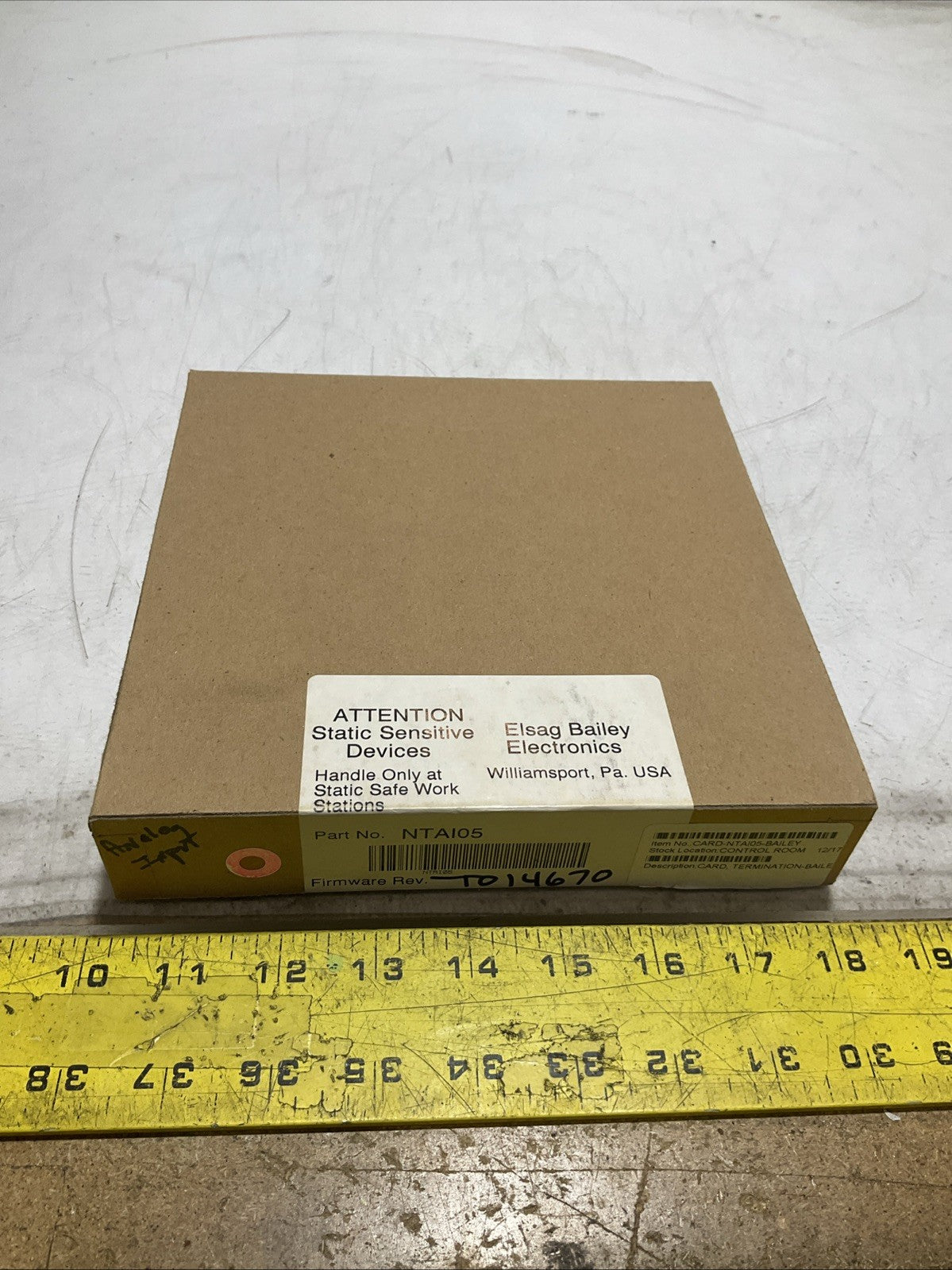 ABB BAILEY INFO90 NTAI05 ANALOG INPUT TERMINAL UNIT CARD FACTORY Z2M