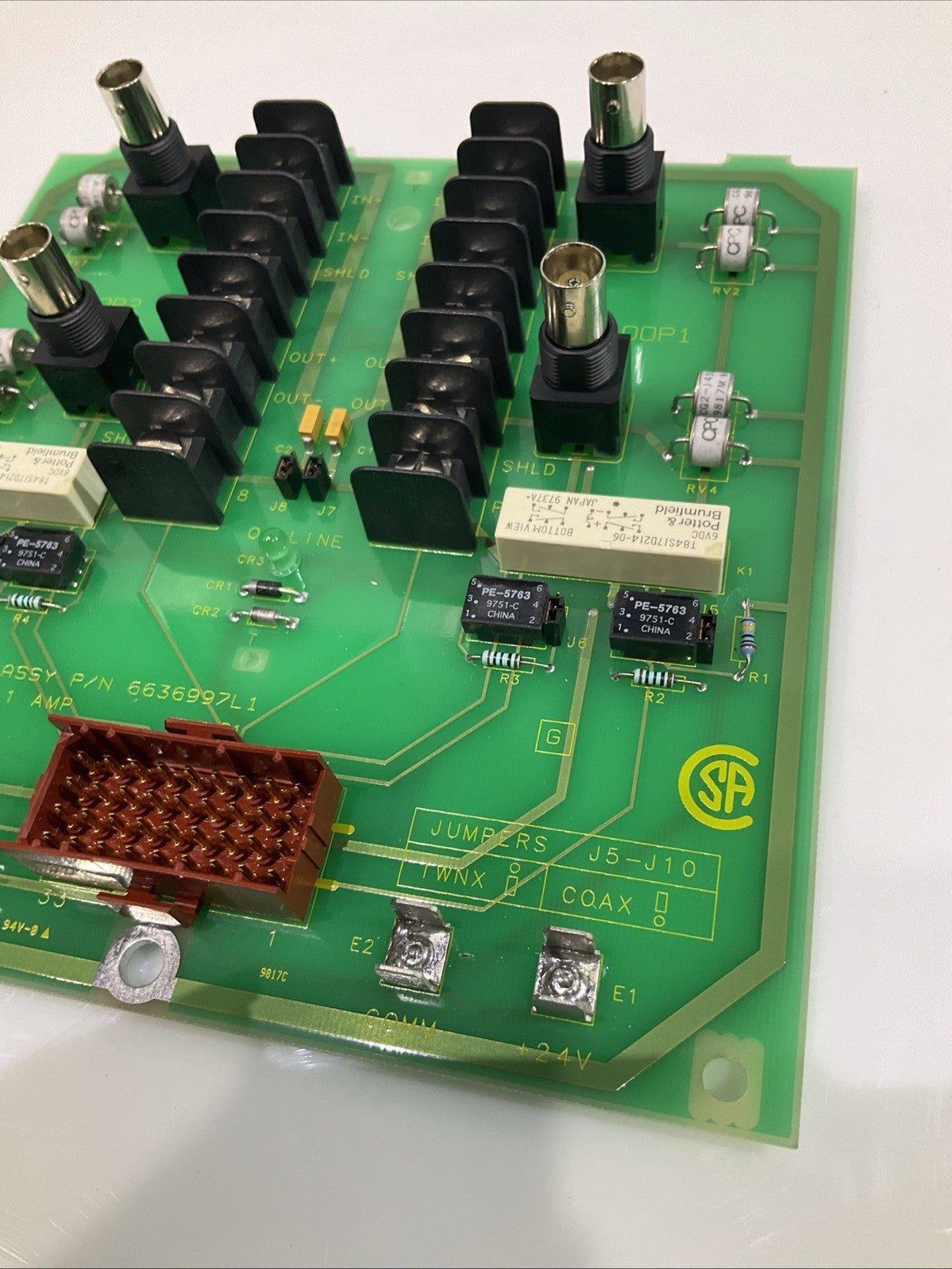 BAILEY NTCL01 6636997L1 COMMUNICATION TERMINATION UNIT MODULE 24VDC Y2M