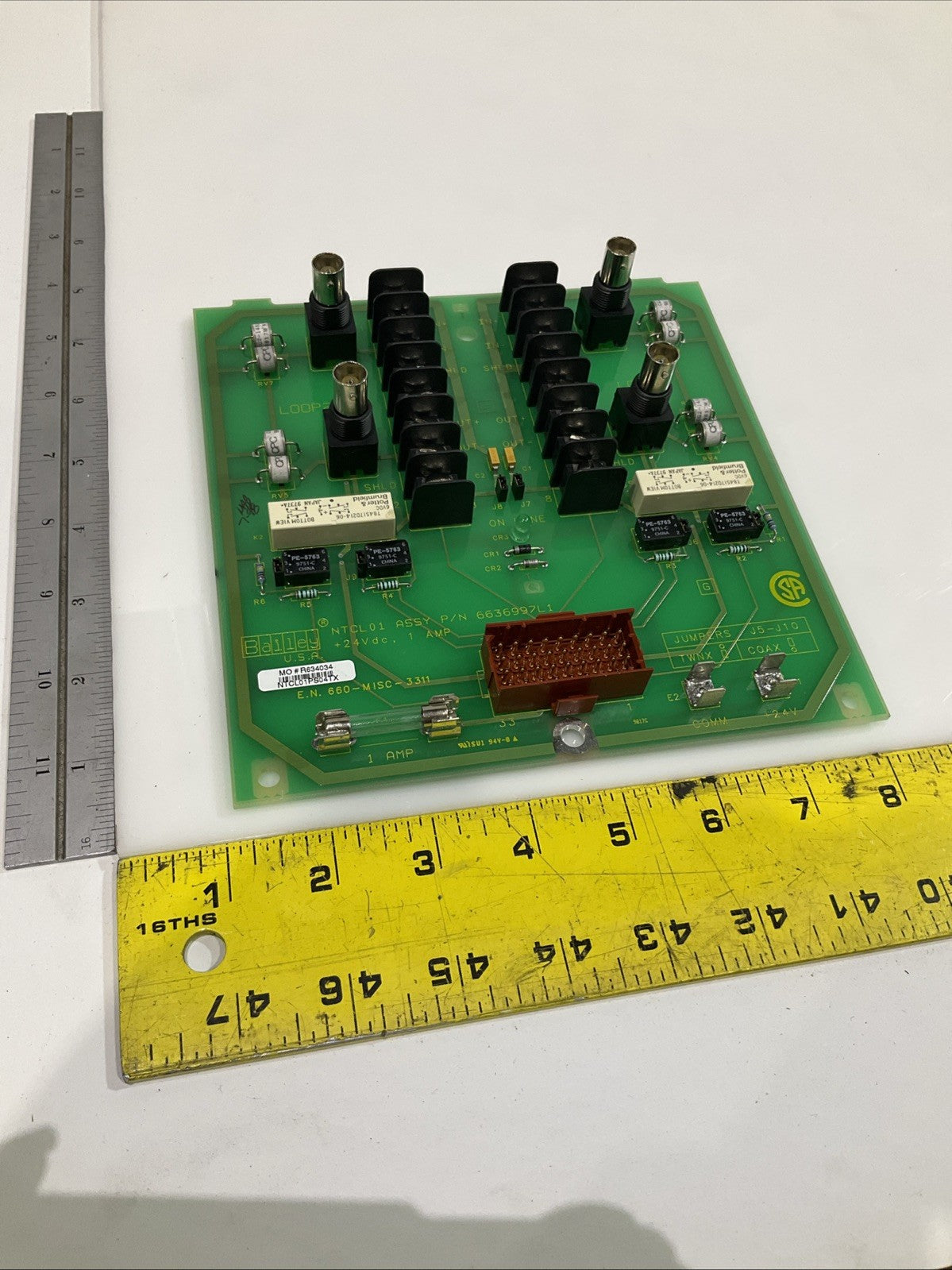 BAILEY NTCL01 6636997L1 COMMUNICATION TERMINATION UNIT MODULE 24VDC Y2M