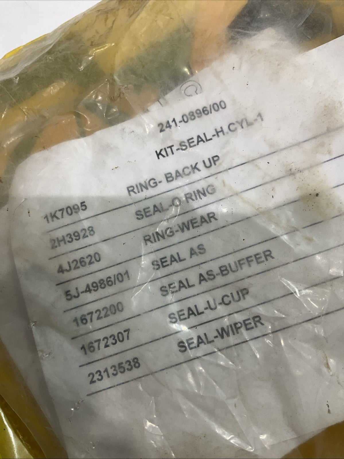 CAT - CATERPILLAR 2410896/00 SEAL KIT HCYL-1 Z2M
