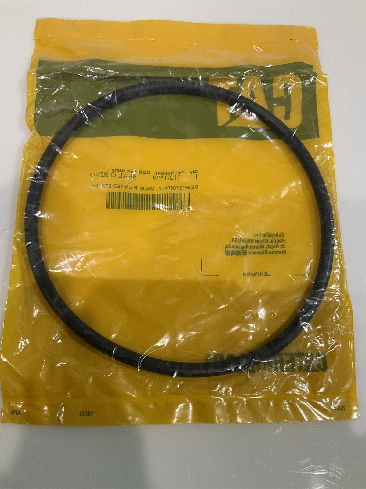 CAT- CATERPILLAR 112-1579 SEAL O RING Z2M