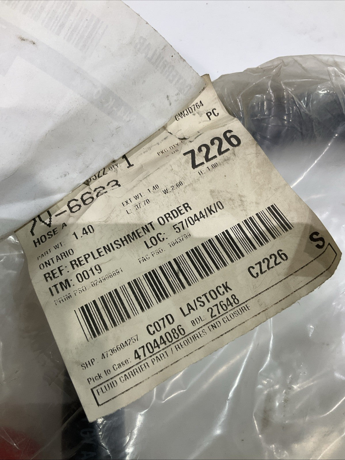 CATERPILLAR 7V-6623 HOSE A REPLACEMENT Z2M