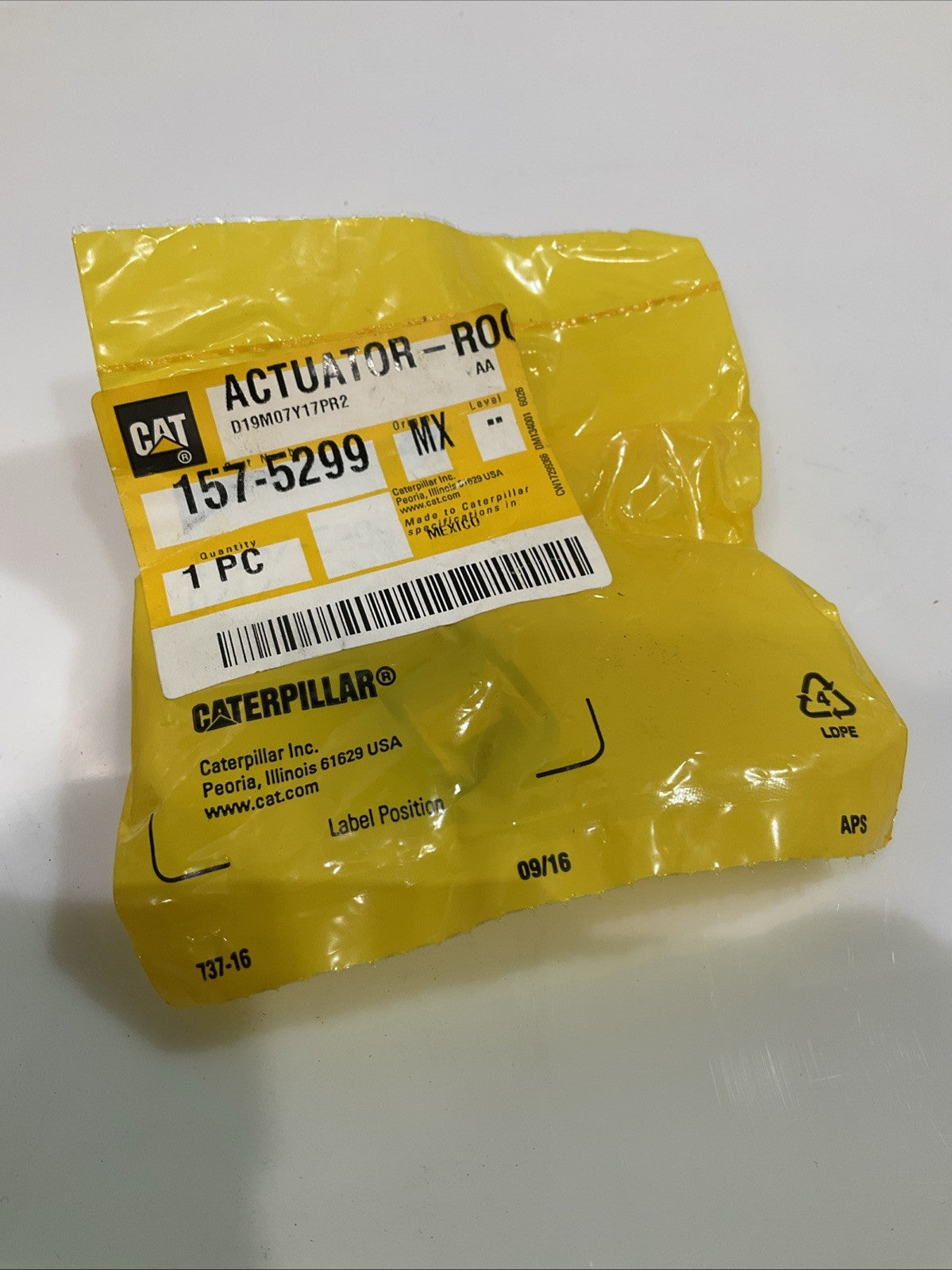 CAT- CATERPILLAR 157-5299 ACTUATOR ROC LOT OF 2 Z2M