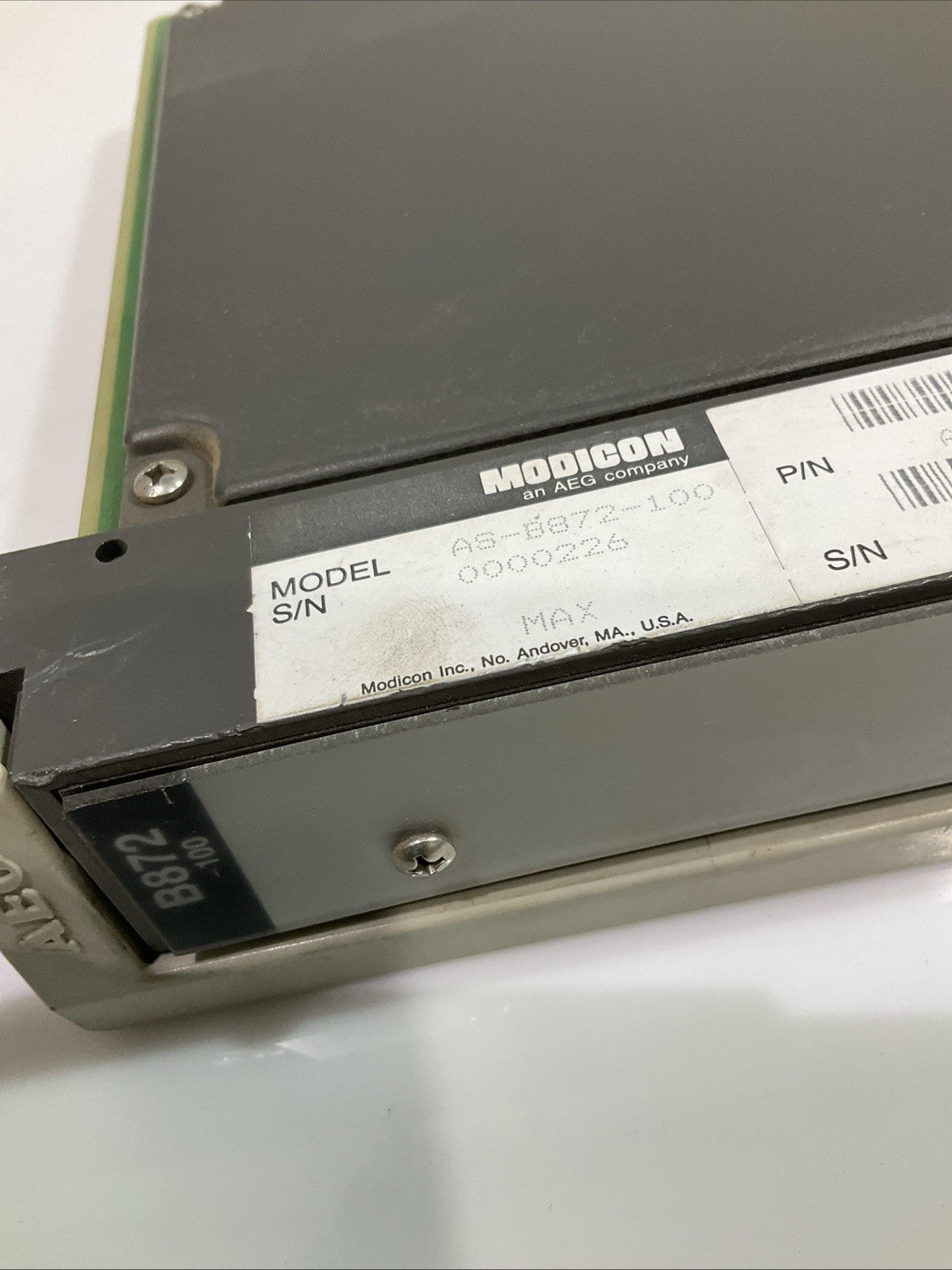 MODICON AS-B872-100 4 -20 MA ANALOG CURRENT OUTPUT MODULE Z2M