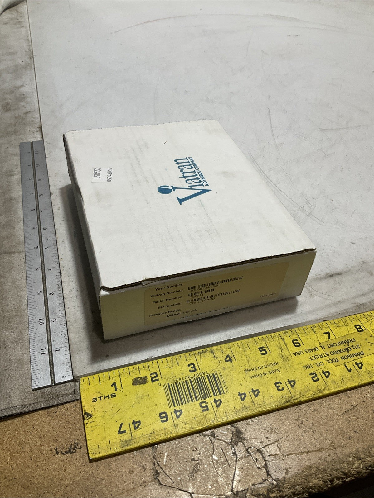 VIATRAN 5705BPSX1526 PRESSURE TRANSMITTER 570 MODEL 15K PSIS 24VDC U3S