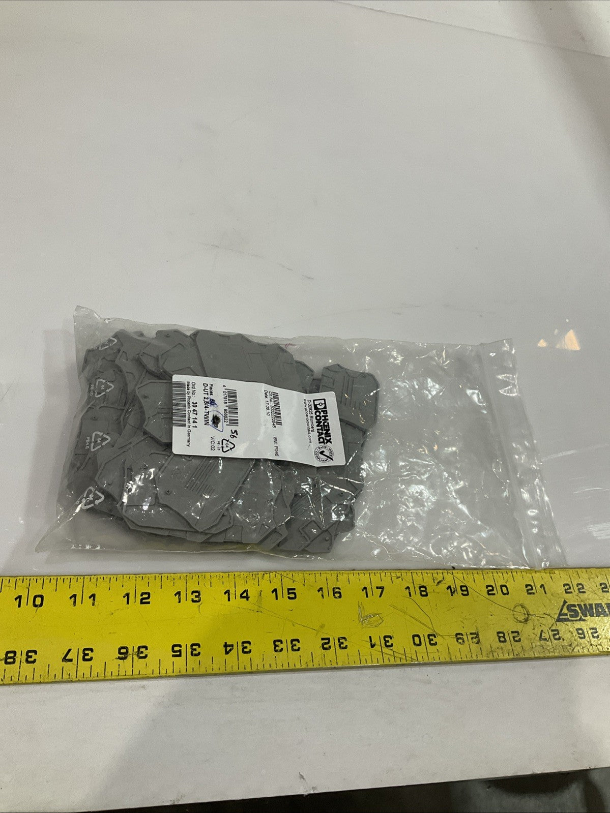 PHOENIX CONTACT D-UT 2.5/4 TWIN 3047141 END COVER TERMINAL BLOCK LOT OF 56 Y2M