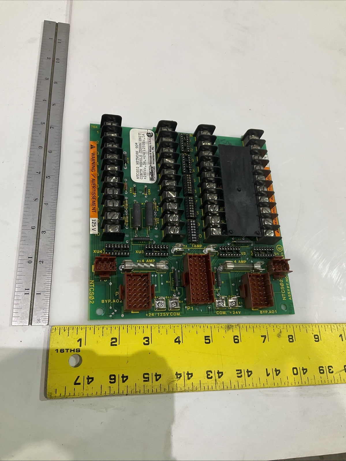 BAILEY NTCS02 6635392F1 CONTROL MODULE TERMINAL UNIT BOARD 24VDC Y2M