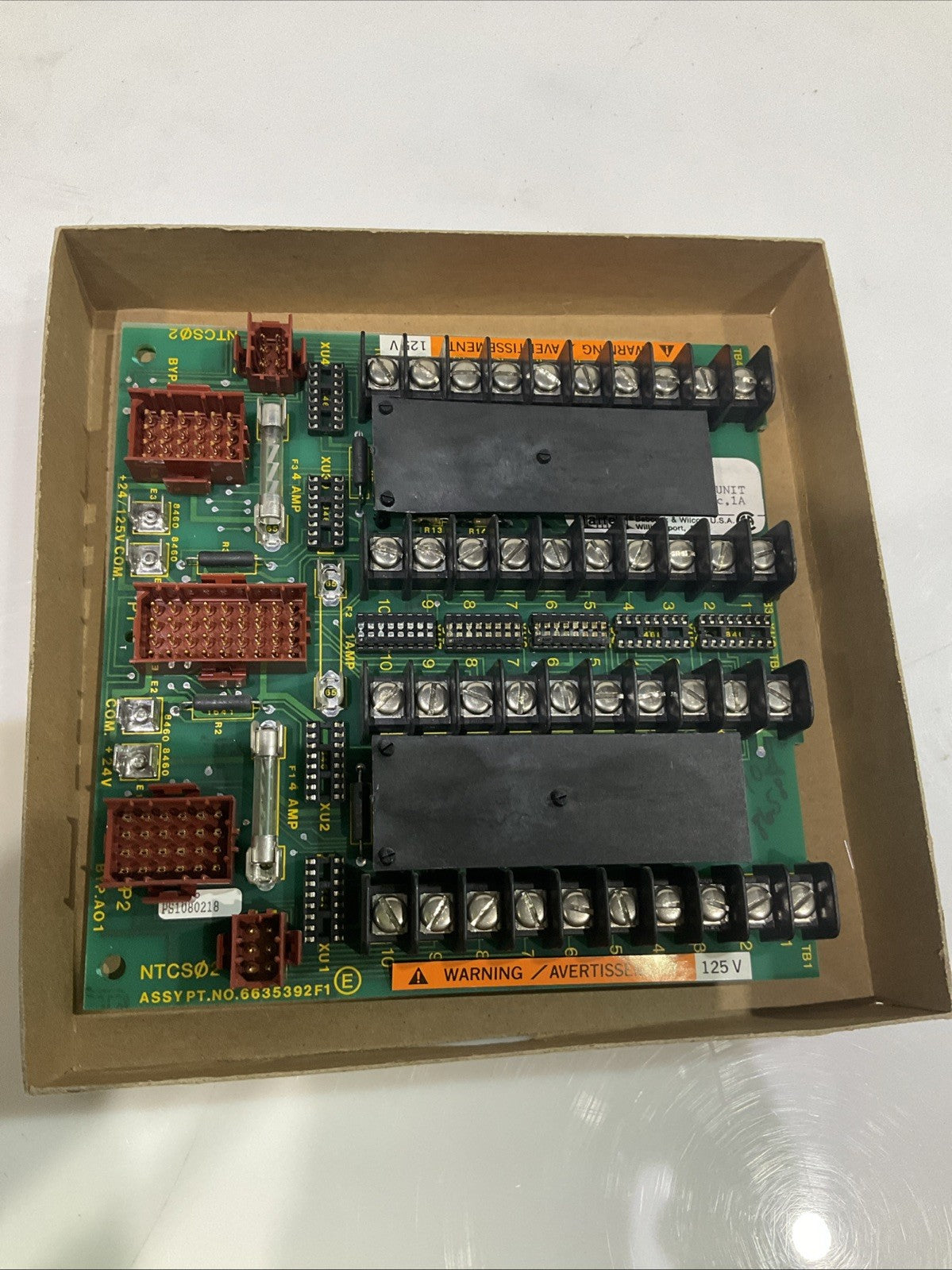 BAILEY NTCS02 6635392F1 CONTROL MODULE TERMINAL UNIT BOARD 24VDC Y2M