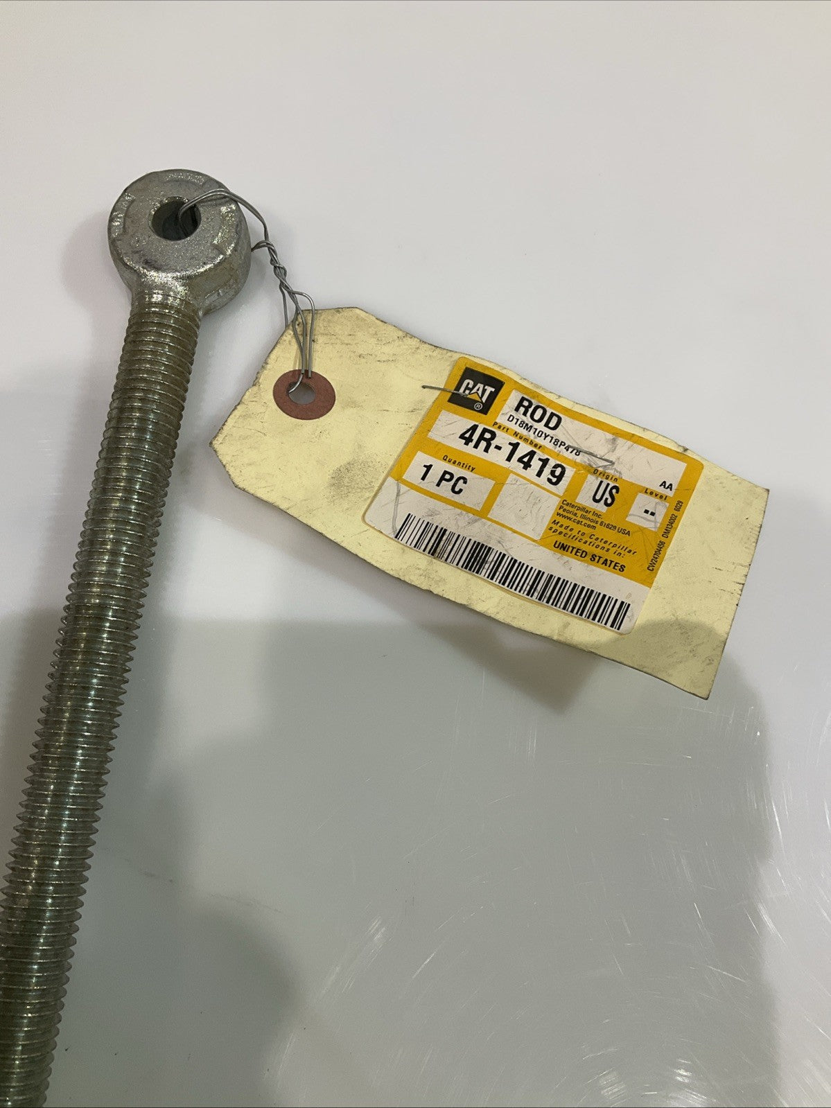 CAT-CATERPILLAR 4R-1419 5/8-11 TREADED MALE SHANK END STEEL ROD Y2M