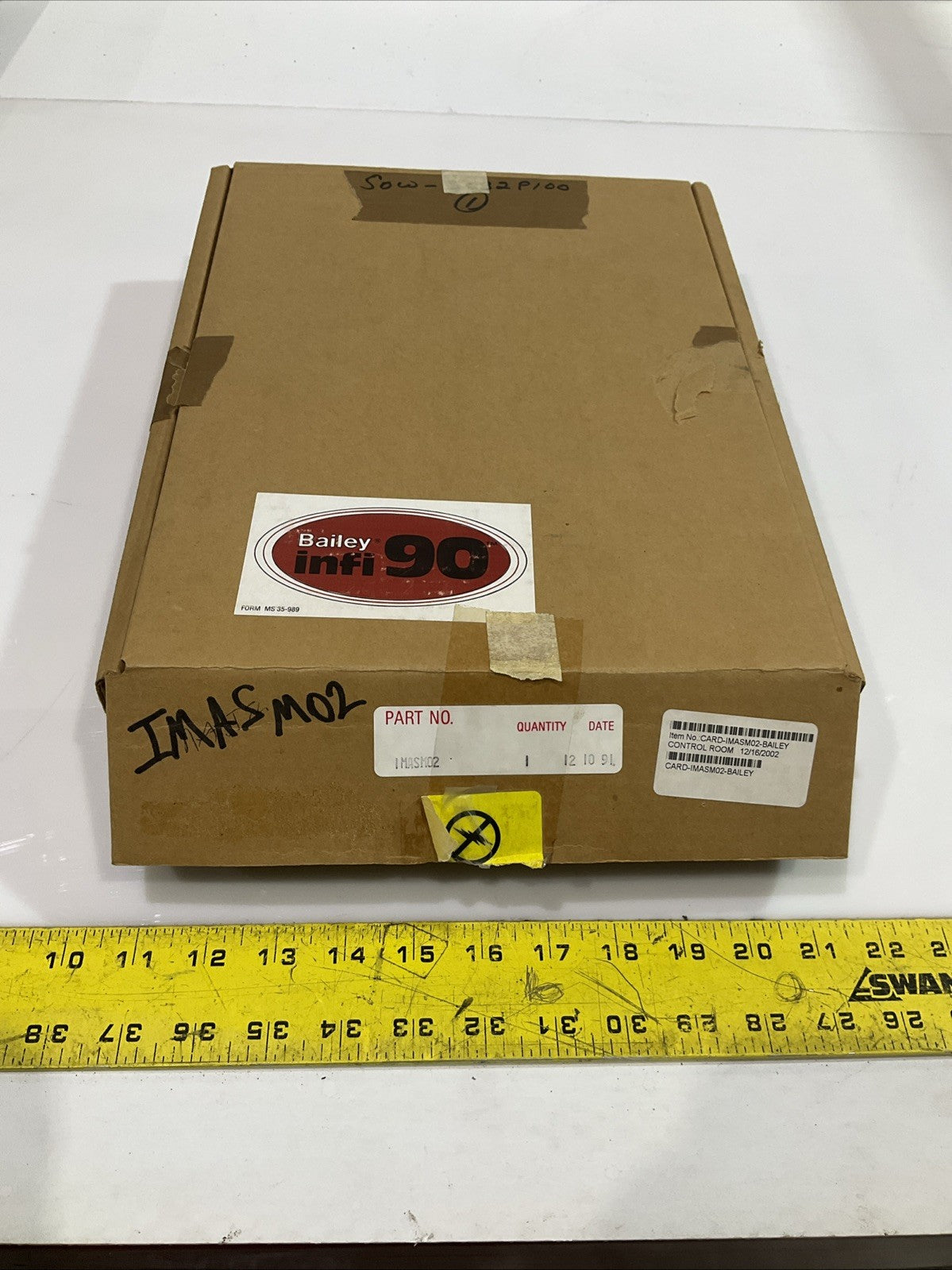 BAILEY INFO90 IMASM02 ANALOG SLAVE MODULE BOARD 15VDC Y2M