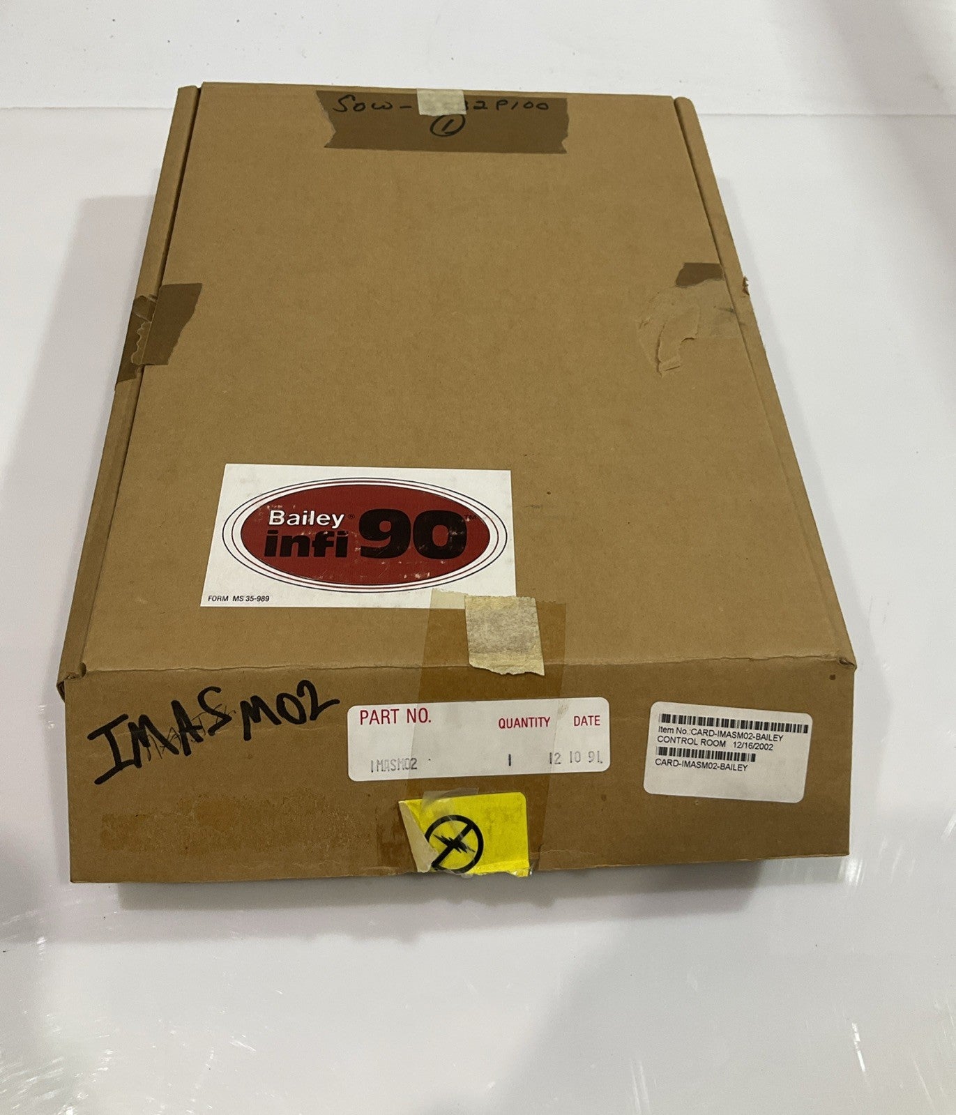 BAILEY INFO90 IMASM02 ANALOG SLAVE MODULE BOARD 15VDC Y2M