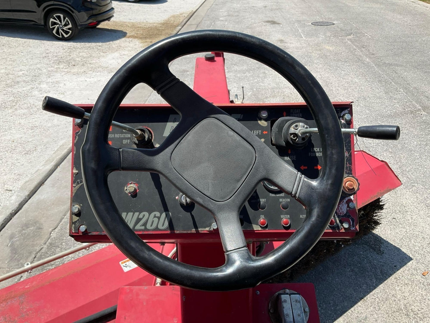 2019 BROCE RIDE ON SWEEPER MODEL BW-260, KUBOTA DIESEL, BROOM APPROX 100in W