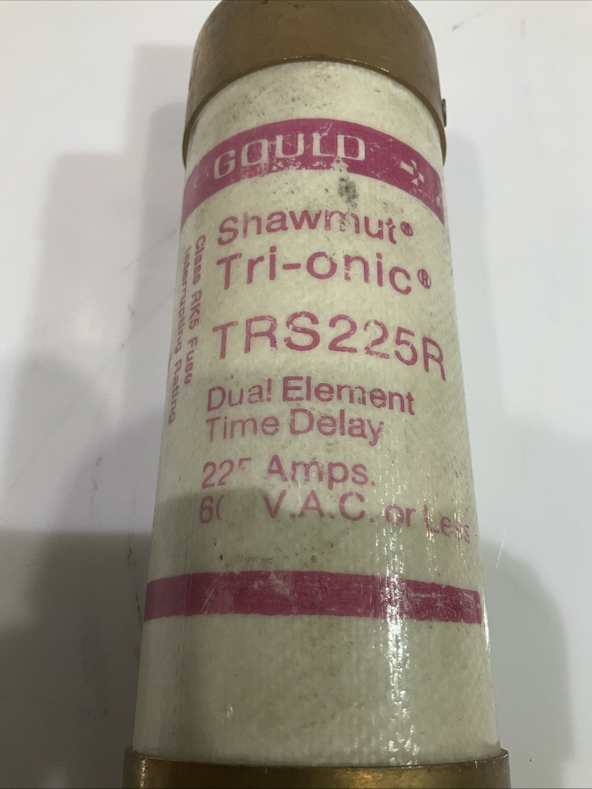 GOULD SHAWMUT TRS225R TIME DELAY 250AMPS 600VAC CLASS RK5 FUSE LOT OF 2 Z2M