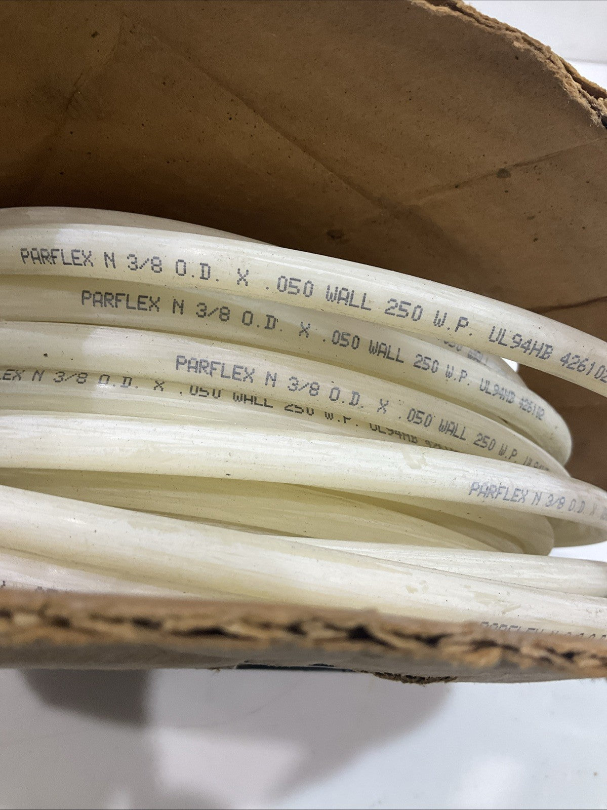 PARKER PARFLEX UL94HB 426102 TUBING NYLON 3/8 0.DX0.50 WALL 250 W.P Z2M
