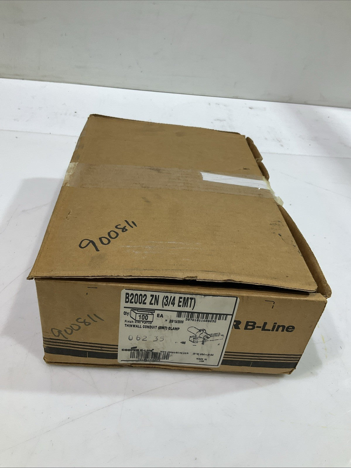 COOPER B-LINE B2002ZN 3/4EMT THINWALL CONDUIT FITING CLAMP LOT OF 14 BAGS Z2M