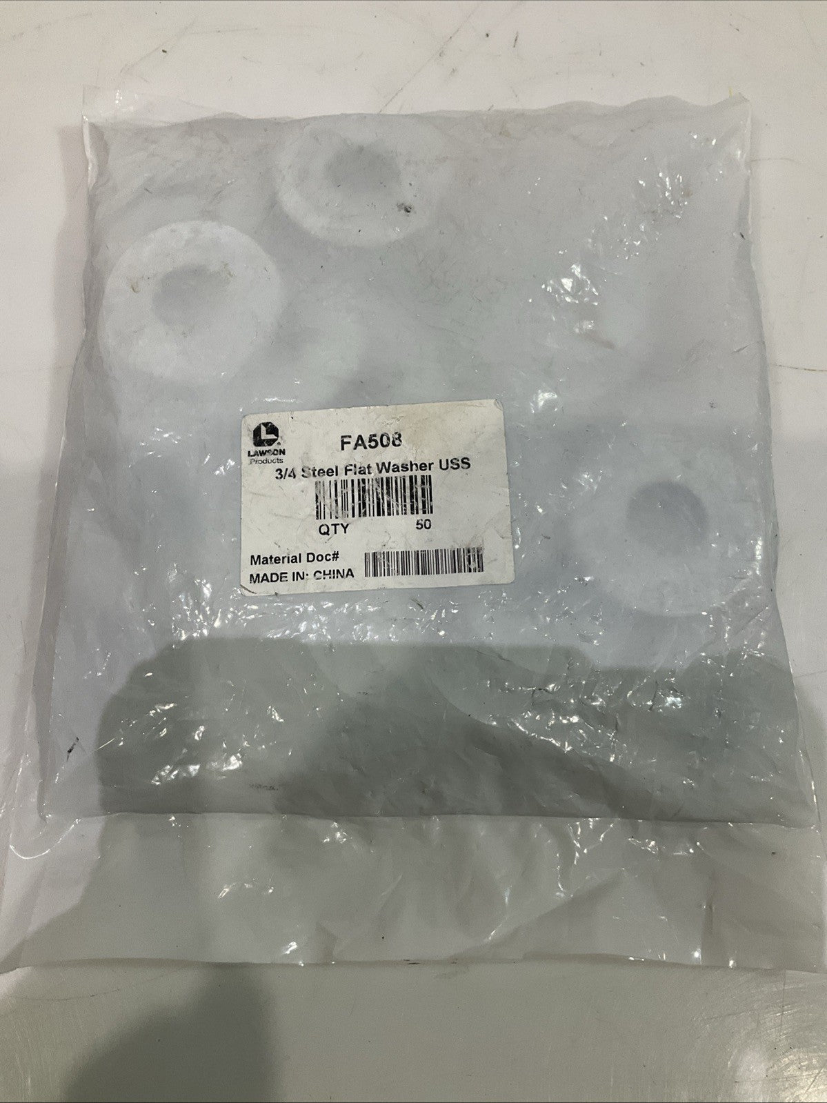 LAWSON FA508 3/4 LOW STEEL FLAT WASHER LOT OF 50 Z2M