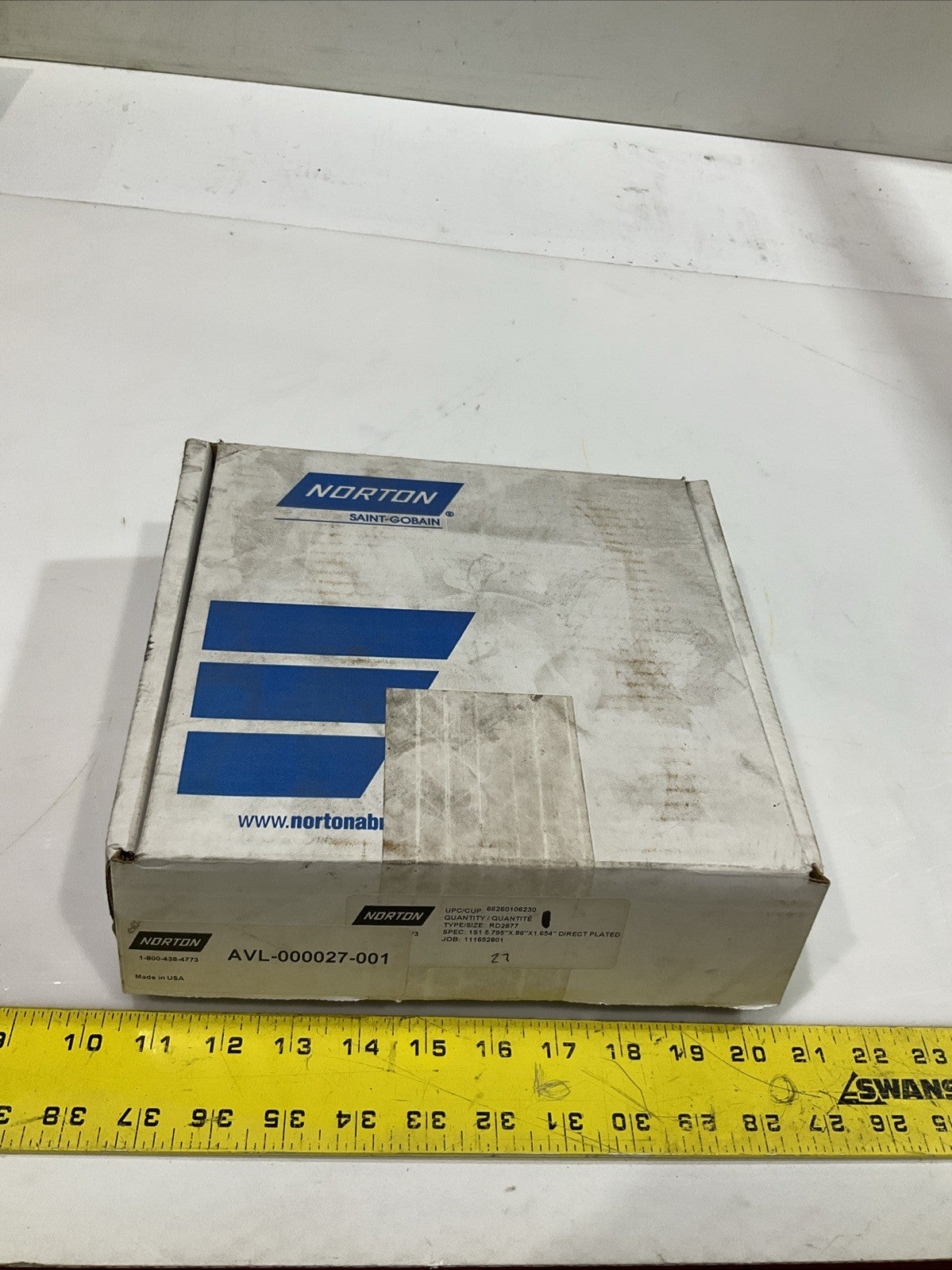 NORTON-SAINT-GOBAIN PT2877 SN-18093.2.RI DIRECT PLATE DIAMO AVE- 000027-001 U3S