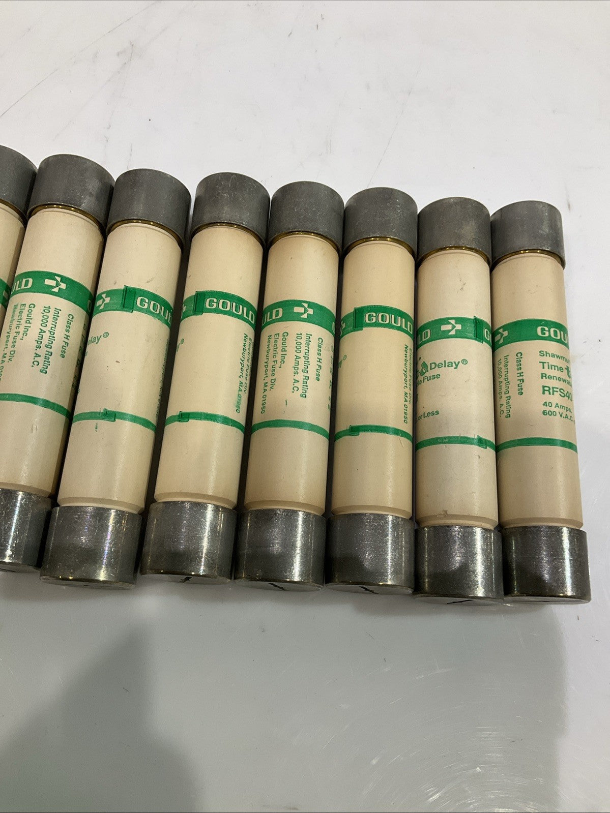 GOULD SHAWMUT FRS40 TIME DELAY RENEWABLE FUSE 40AMPS LOT OF 10 Z2M