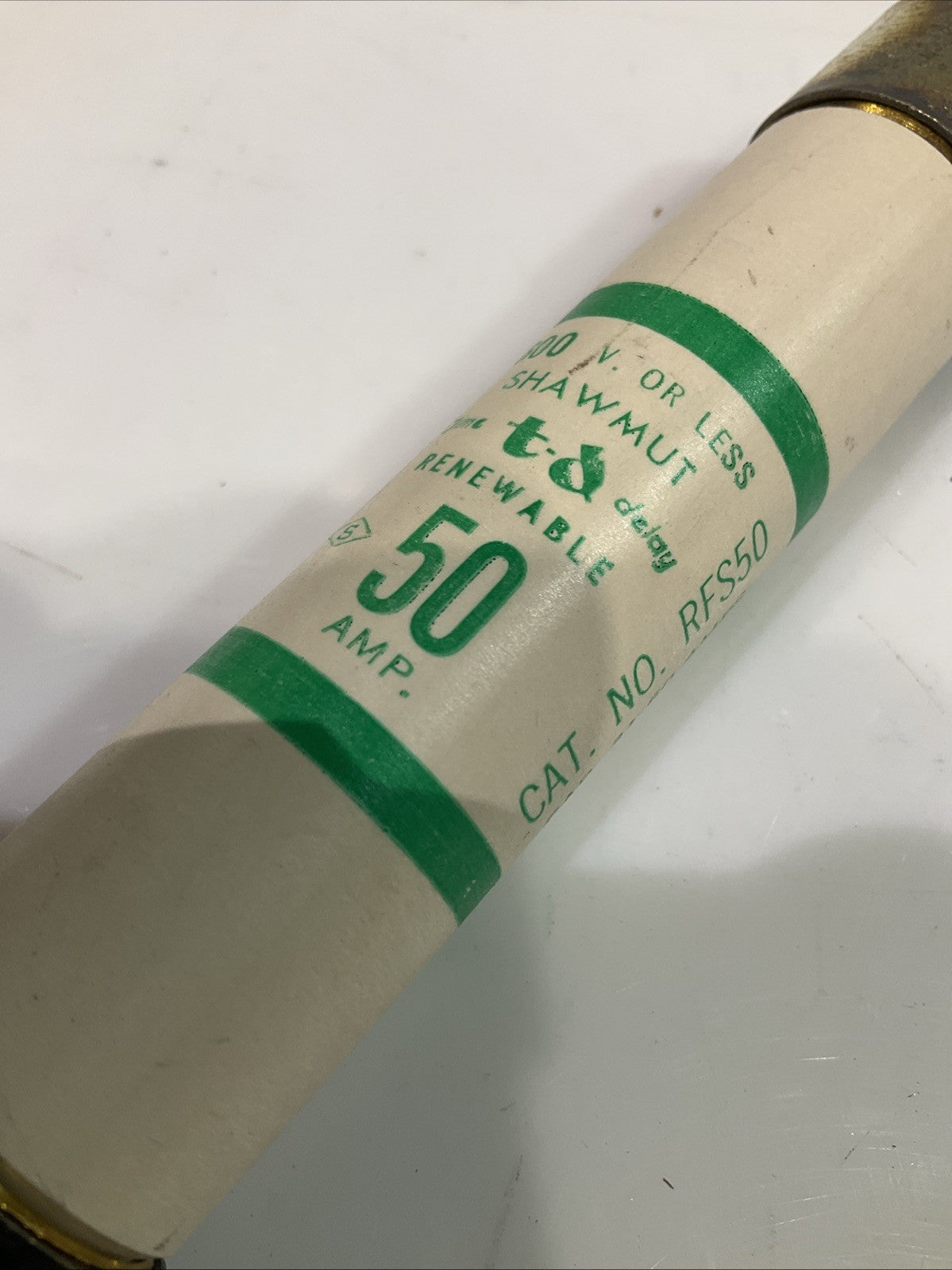 GOULD SHAWMUT RFS50 RENEWABLE FUSE 600V LOT OF 10 Z2M