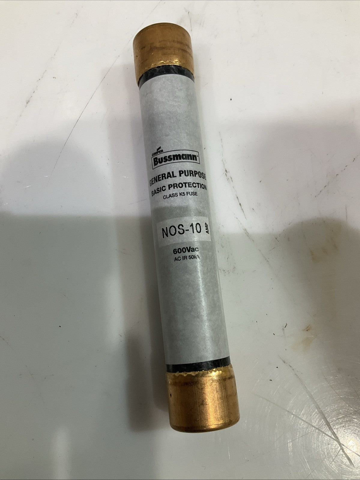 BUSSMANN NOS-10 GENERAL PURPOSE GLASS K5 FUSE LOT OF 10 Z2M