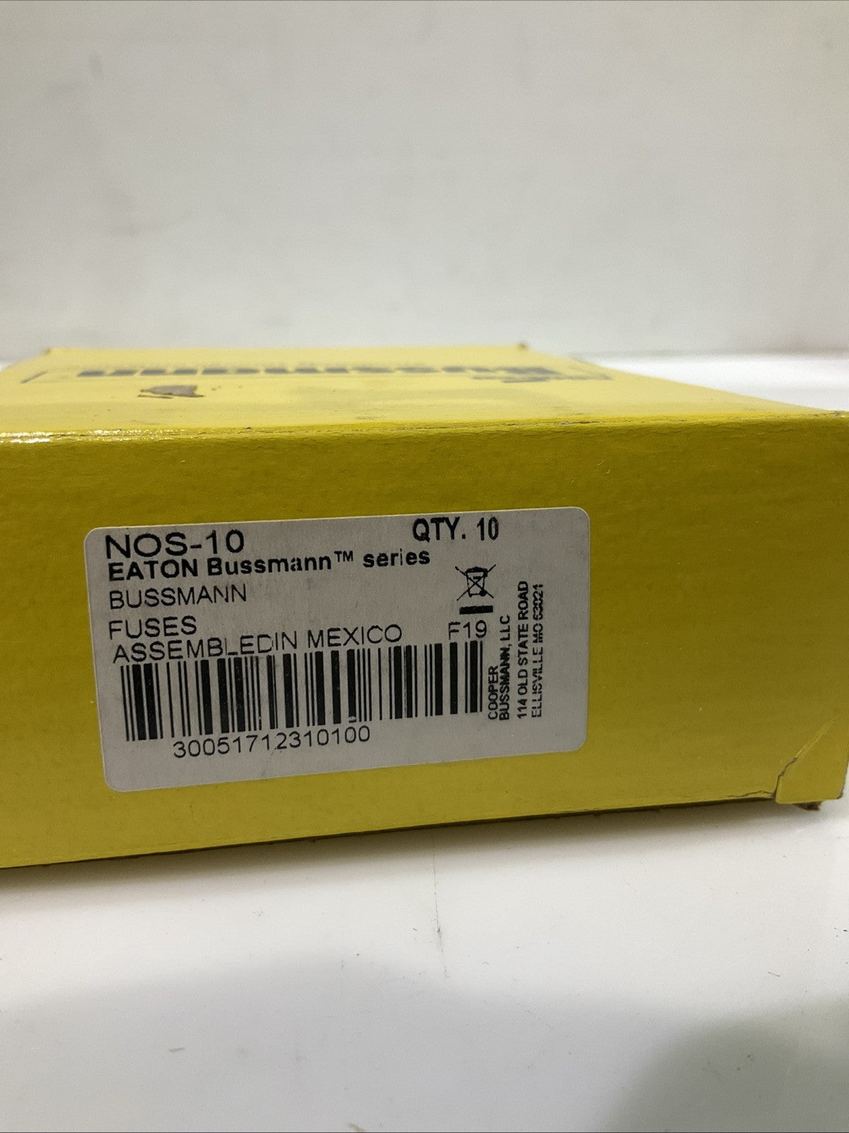 BUSSMANN NOS-10 GENERAL PURPOSE GLASS K5 FUSE LOT OF 10 Z2M