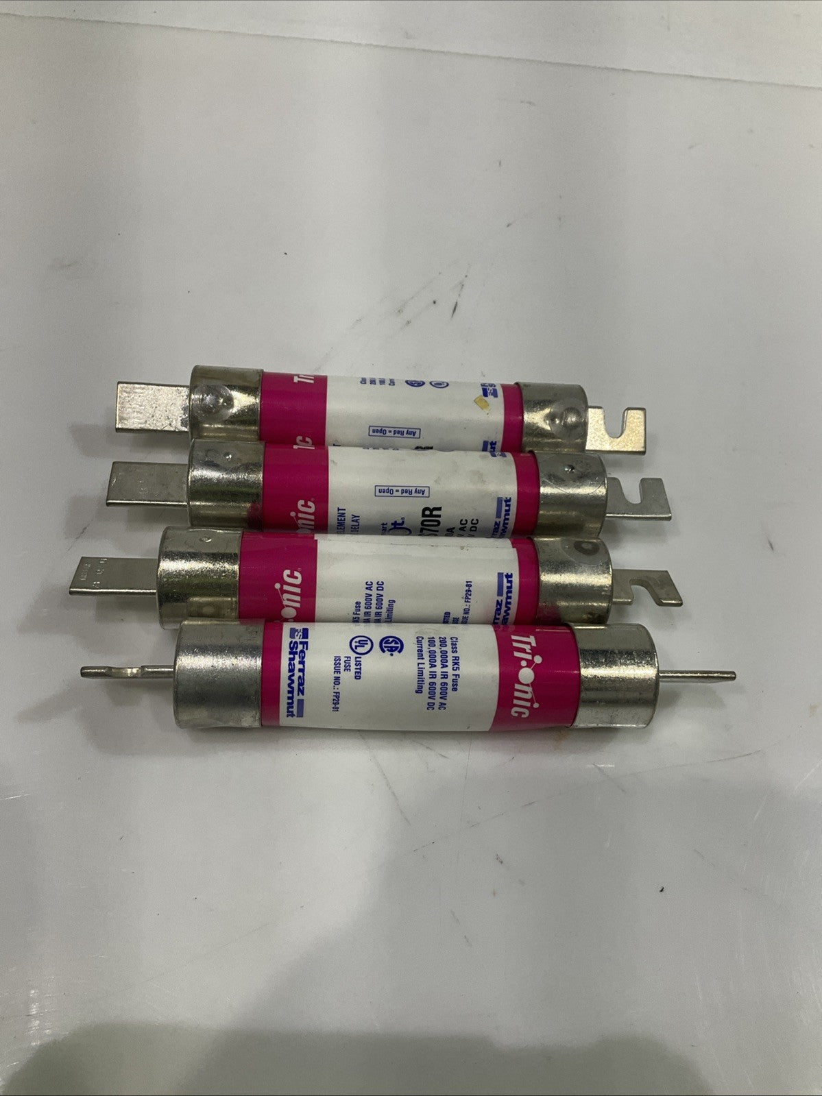FERRAZ SHAWMUT TRS80R TRS70R ELEMENT TIME DELAY CLASS RK5 FUSE 600V QTY 4 Z2M