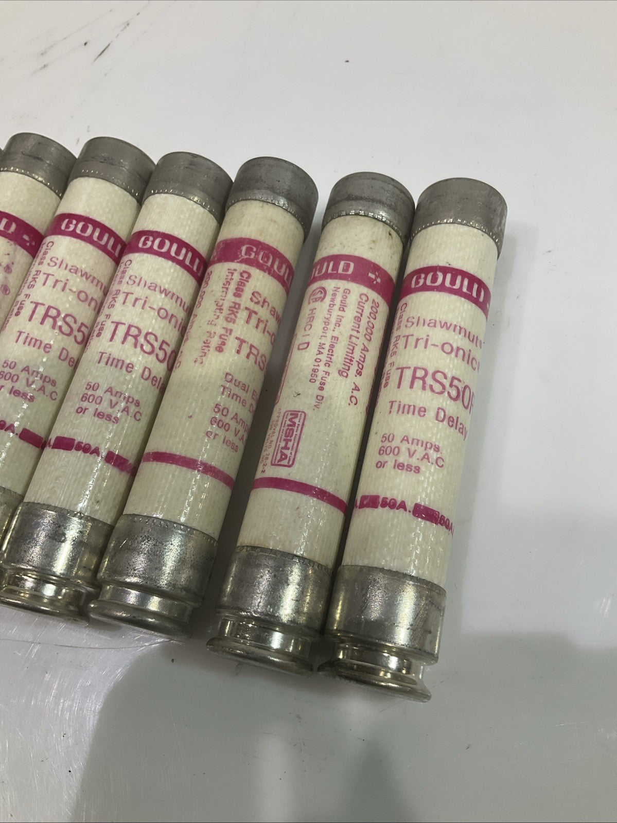 GOULD SHAWMUT TRS50R DUAL ELEMENT TIME DELAY 50AMPS 600VAC LOT OF 10 Z2M