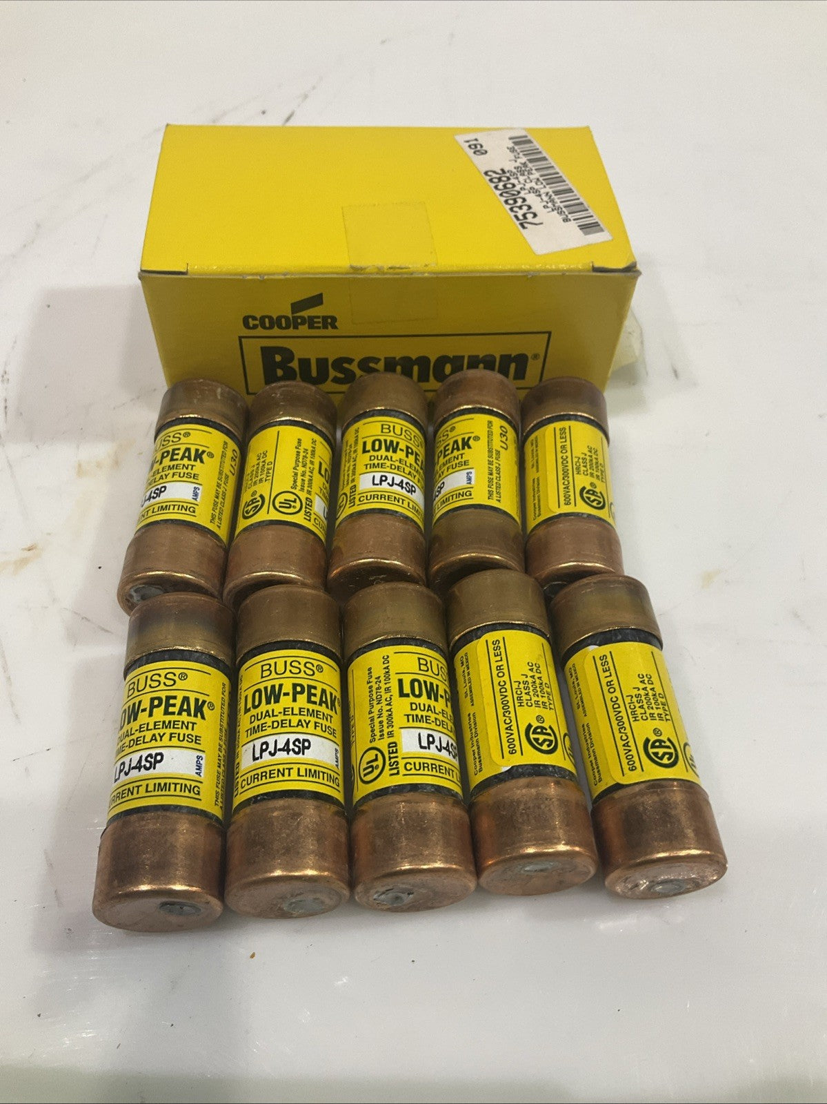 COOPER BUSSMANN LPJ-4SP DUAL -ELEMENT TIME DELAY FUSE LOT OF 10 Z2M