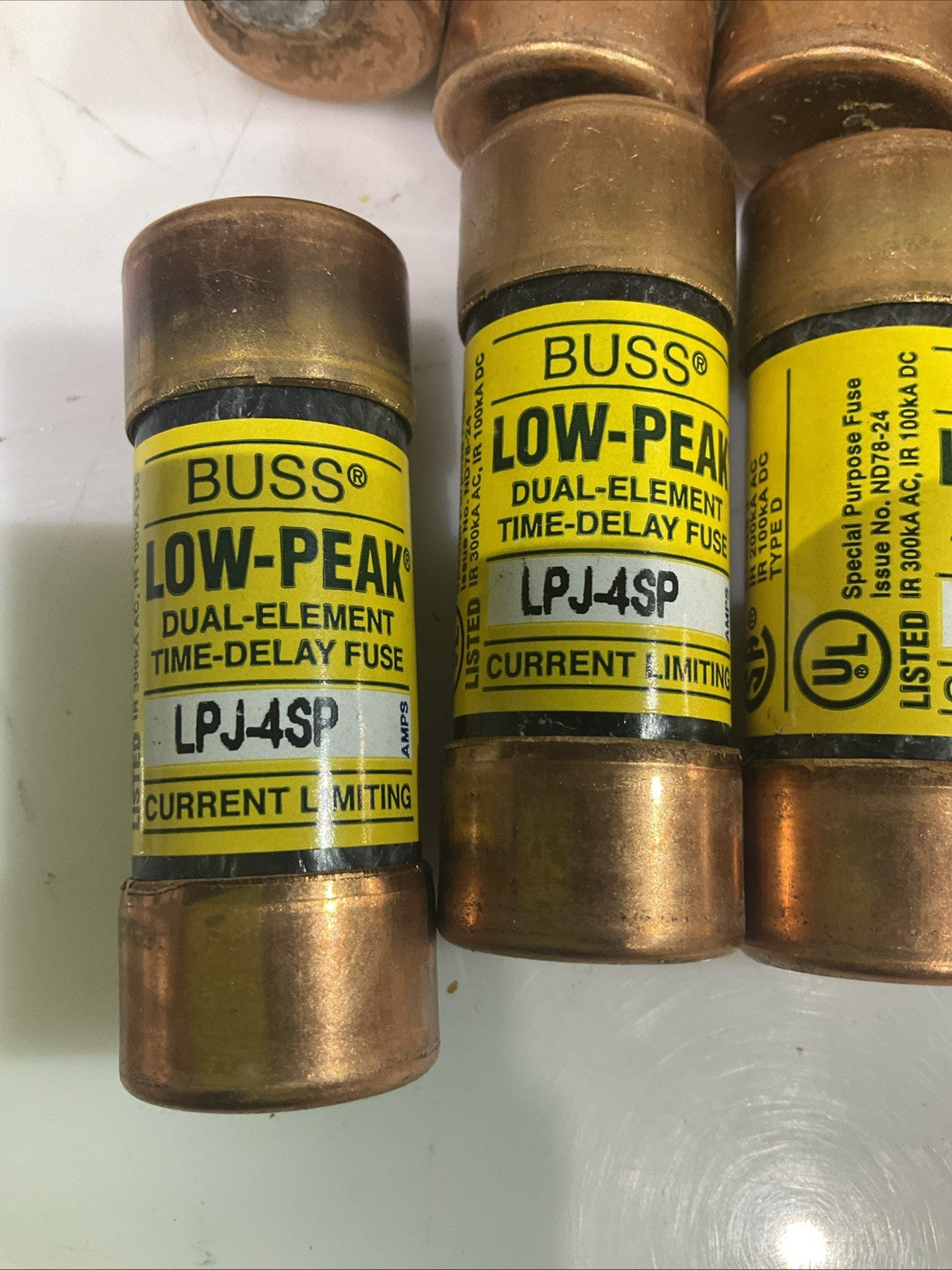 COOPER BUSSMANN LPJ-4SP DUAL -ELEMENT TIME DELAY FUSE LOT OF 10 Z2M