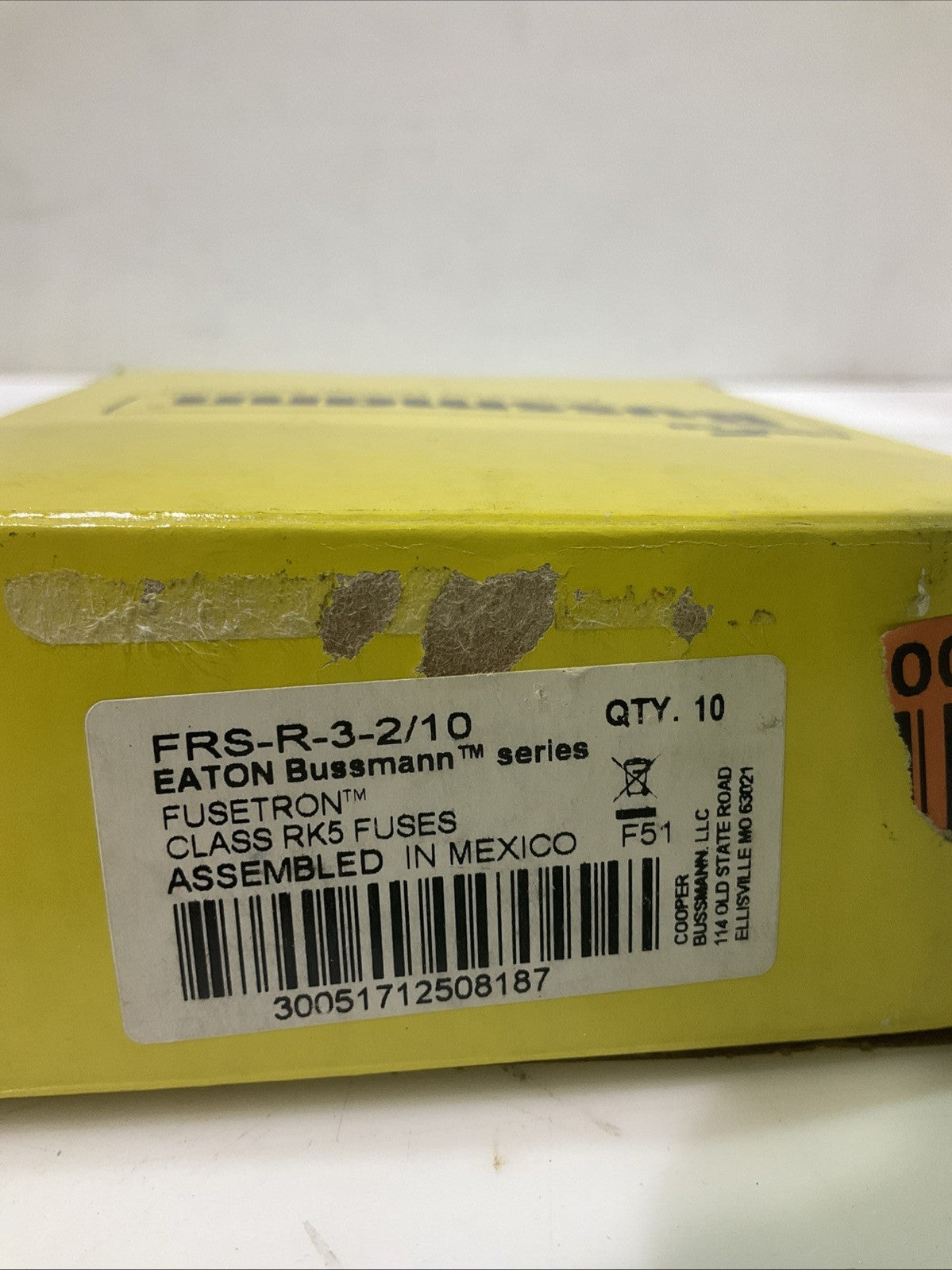 COOPER BUSSMANN FRS-R-3-2/10 ENERGY EFFICIENT ELEMENT TIME DELAY QTY 10 Z2M