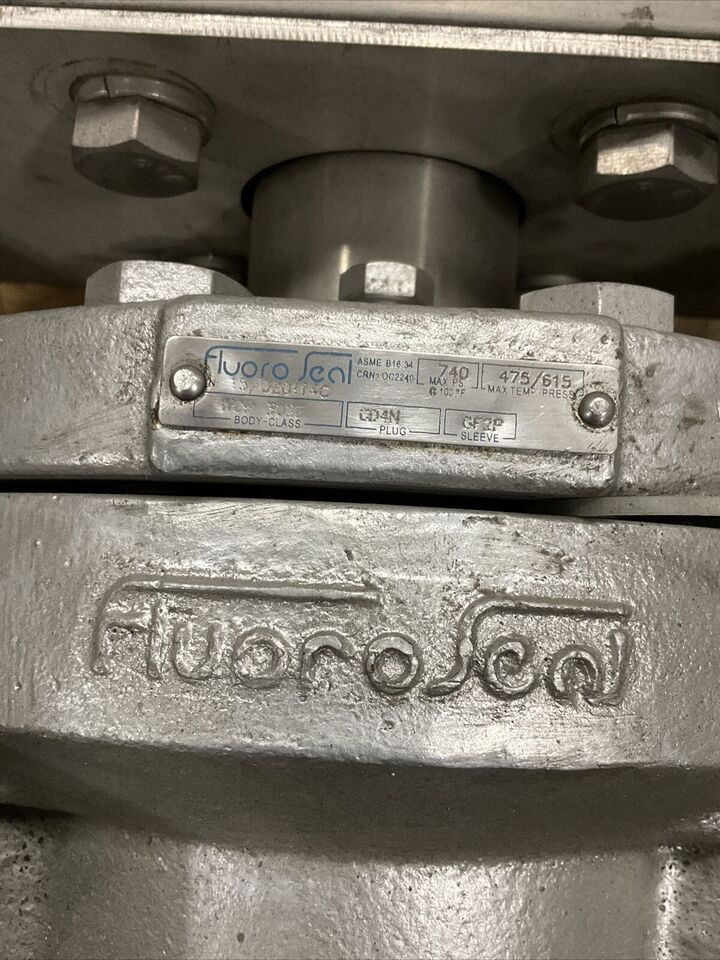 FLUOROSEAL 8" PLUG VALVE 15/020114C 8-R302F WITH TRIAC ACTUATOR 2R3500DA