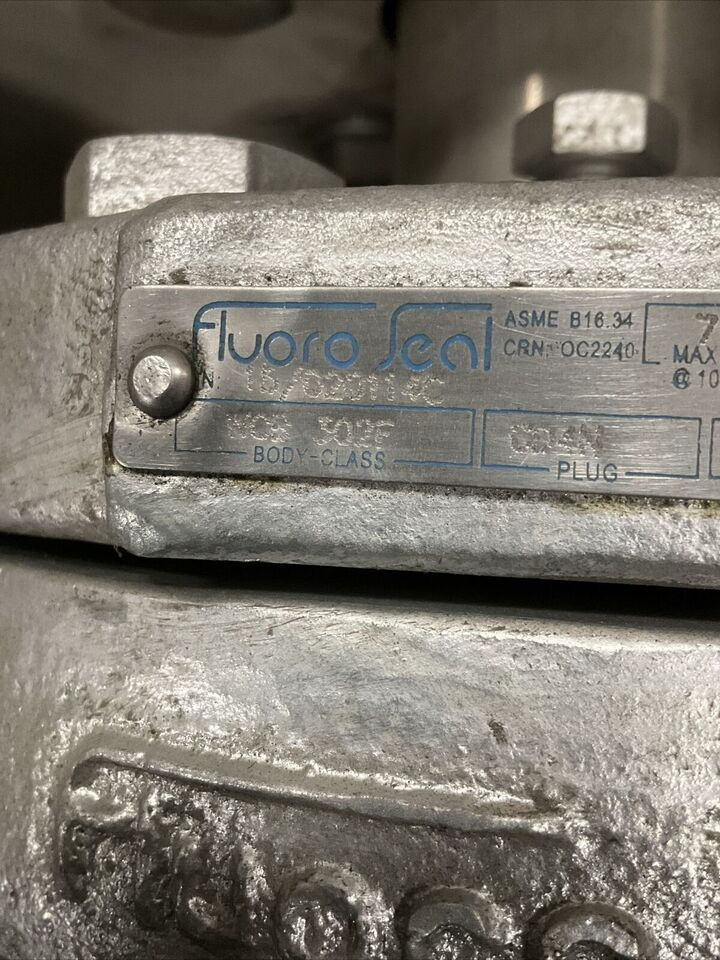 FLUOROSEAL 8" PLUG VALVE 15/020114C 8-R302F WITH TRIAC ACTUATOR 2R3500DA