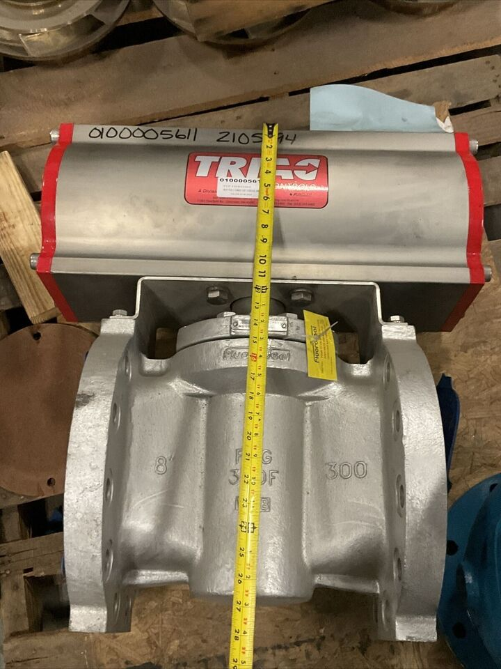 FLUOROSEAL 8" PLUG VALVE 15/020114C 8-R302F WITH TRIAC ACTUATOR 2R3500DA